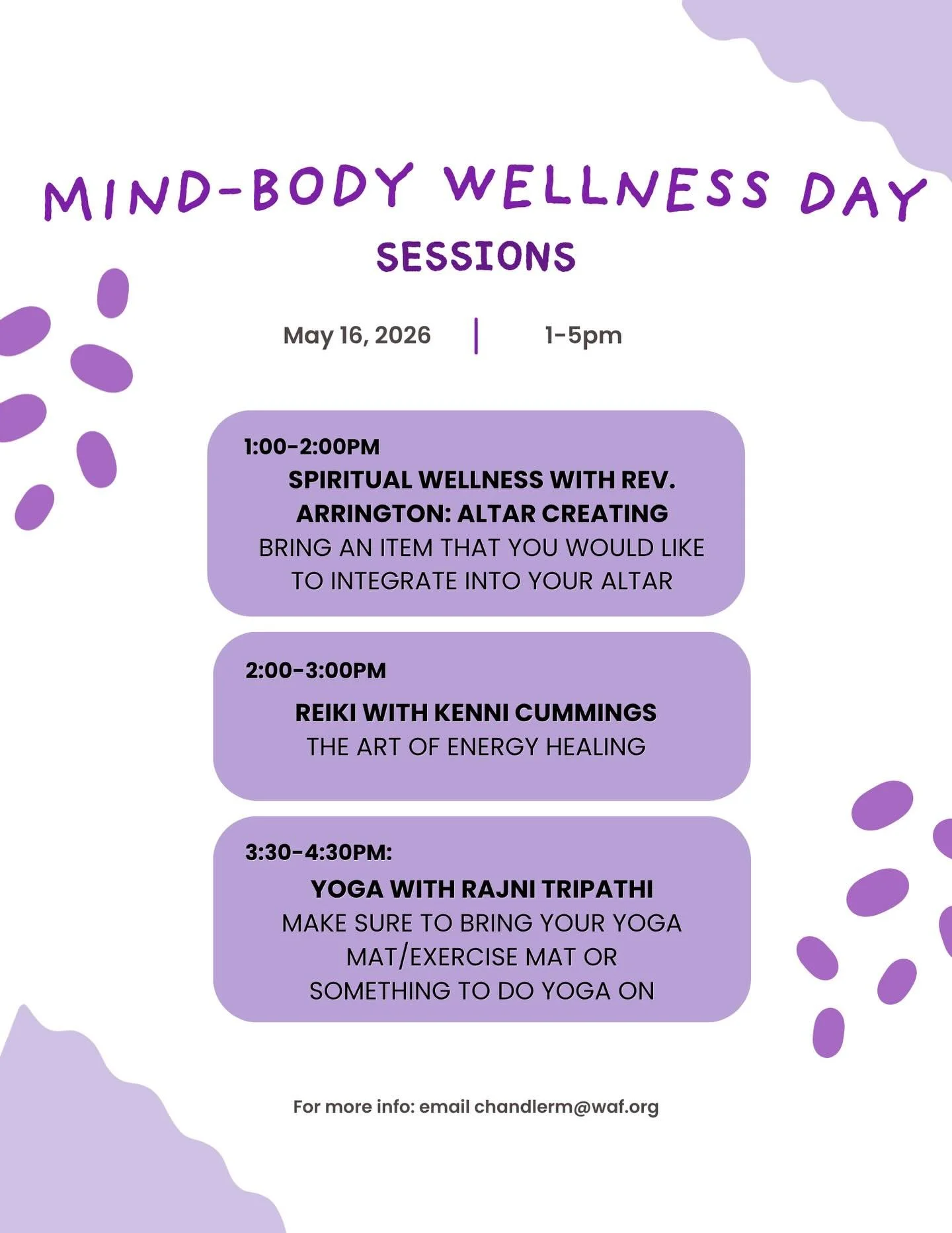 Take a pause. Reconnect. Explore what wellness means to you.
Our Mind-Body Wellness Day brings together local practitioners and community for an afternoon of healing and connection.
__
T&oacute;mate una pausa. Reconecta. Explora lo que el bienestar s