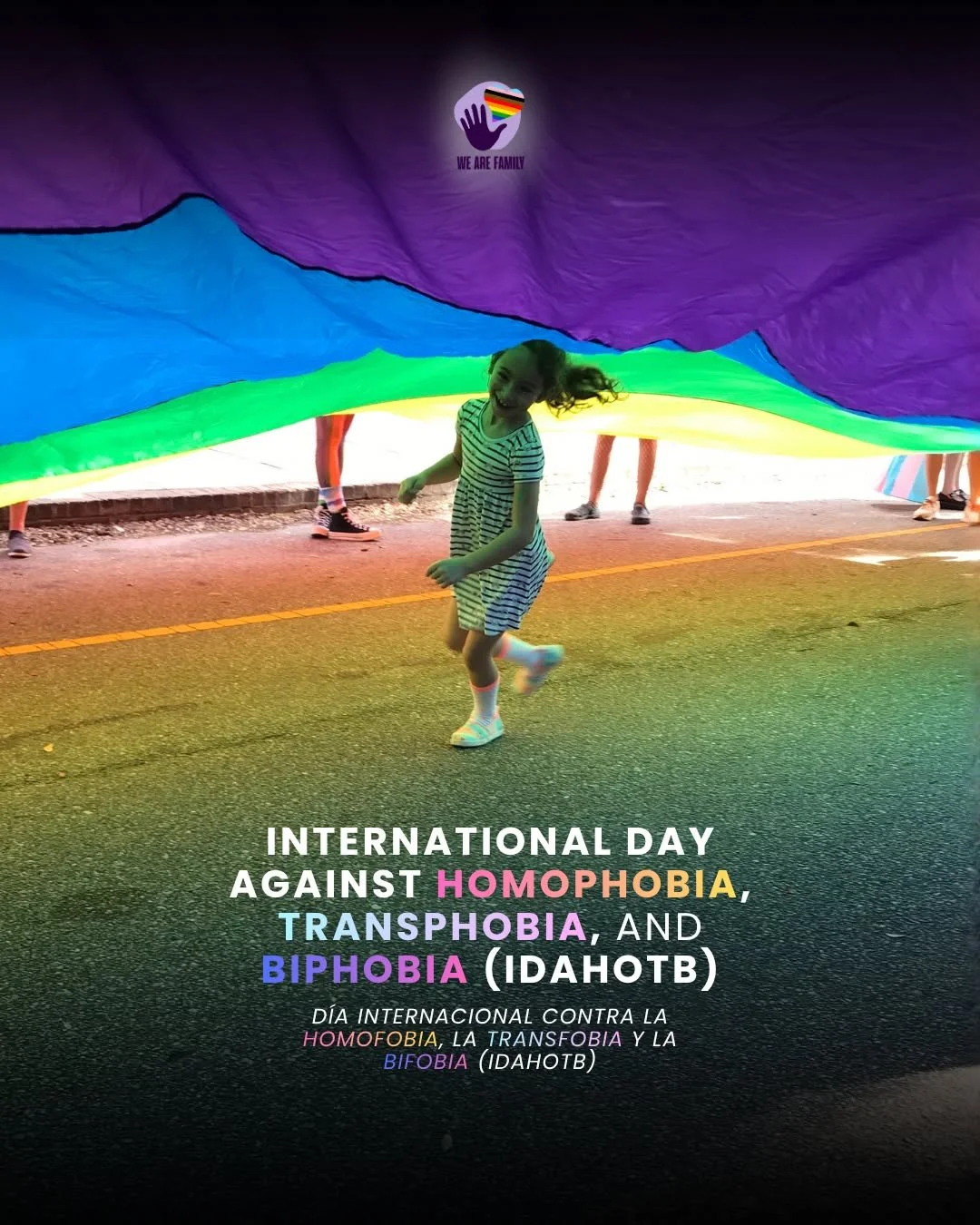Today is the International Day Against Homophobia, Transphobia, and Biphobia (IDAHOTB). Standing out in the streets, wrapped in our colors, and looking up at that massive flag isn't just about making noise&mdash;it's about claiming space.

Growing up