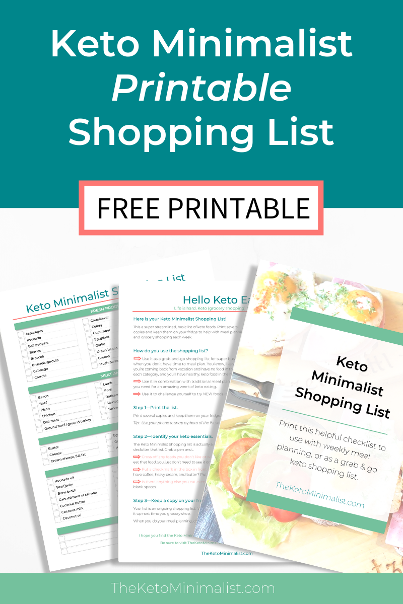 free printable keto shopping list pdf keto grocery list for simple meal planning the keto minimalist
