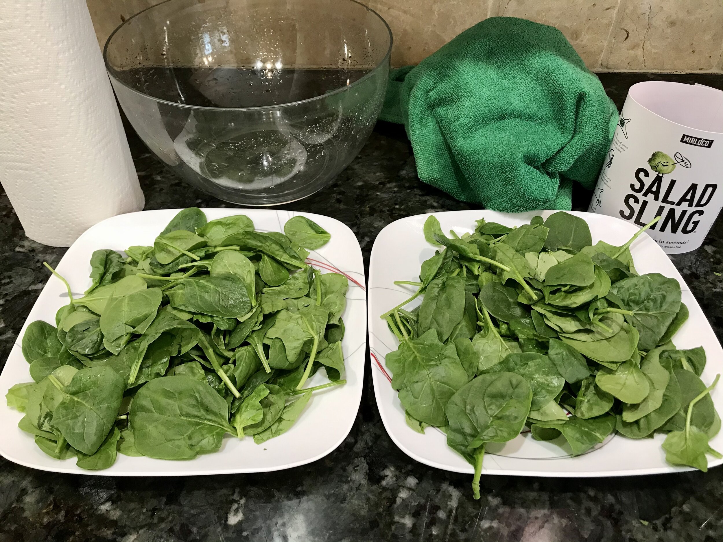 Salad Salad Sling Mini by Mirloco, Lettuce and Herb Dryer Towel with  Waterproof Liner, Dry Greens in Seconds, Great Alternative to Salad Spinner