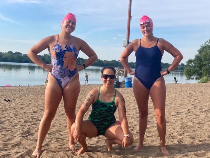 A few ladies slayyyyed the Lake Monster today! There isn&rsquo;t an open water distance too great for them! Great job!
.
.
.
#openwaterswimming #openwater #lakenokomis #mniceswimclub #mastersswimming #usms #igla #minnesotamastersswimming #swimming #g