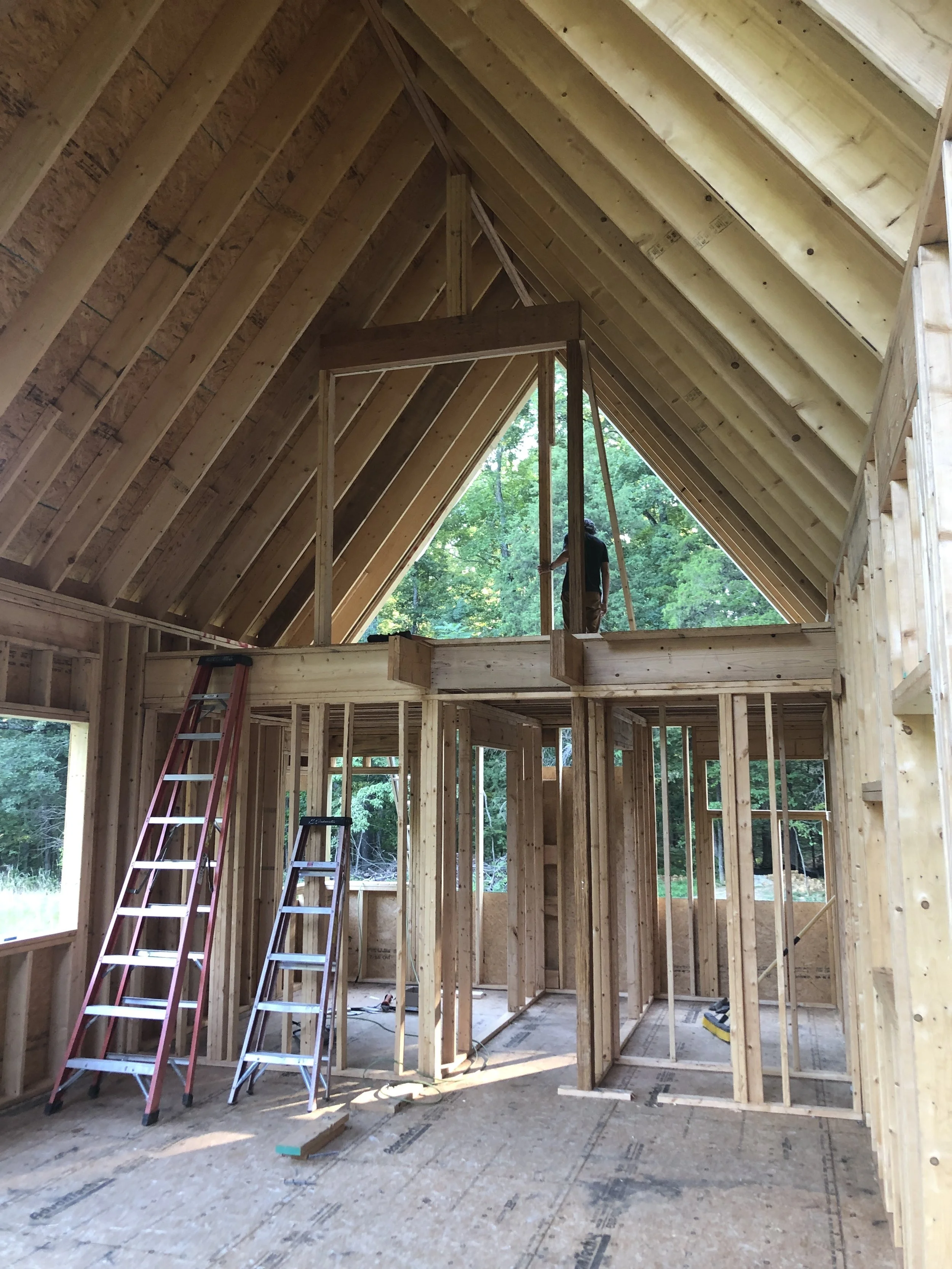  Framing nearly complete. June 2019 