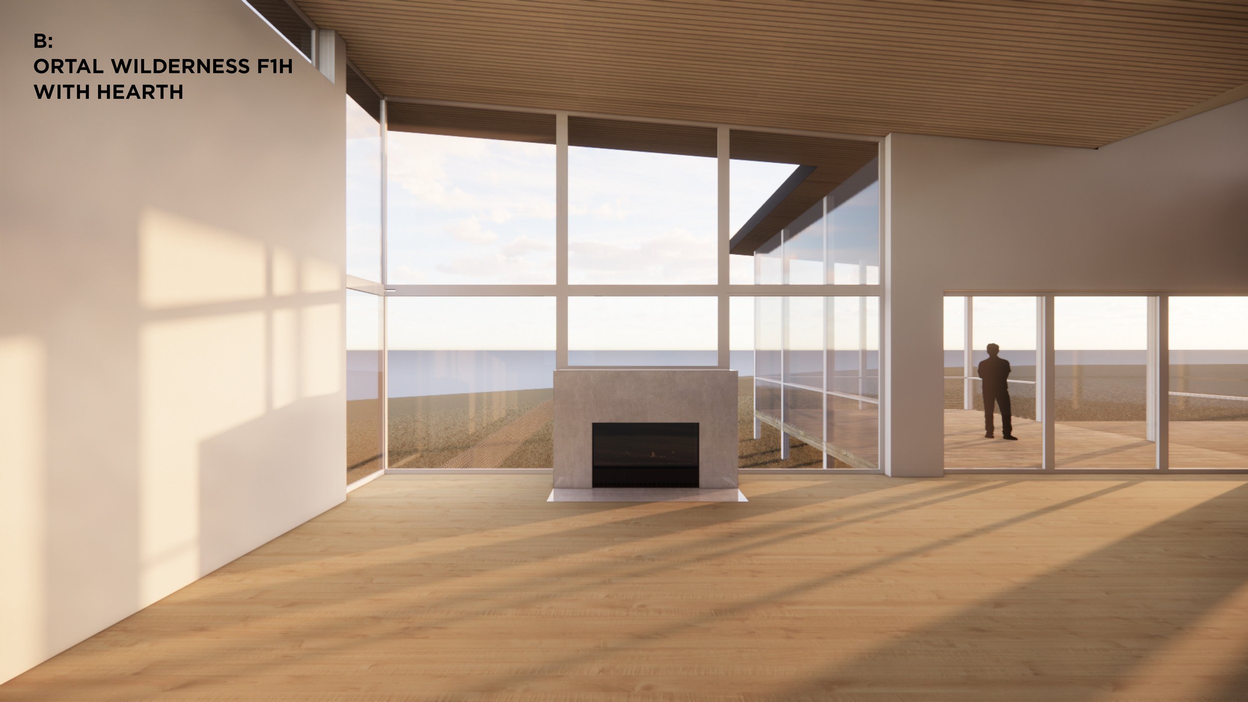 Refining design of a window wall with hearth for upcoming house on a gorgeous lot between Chapel Hill and Durham, NC.