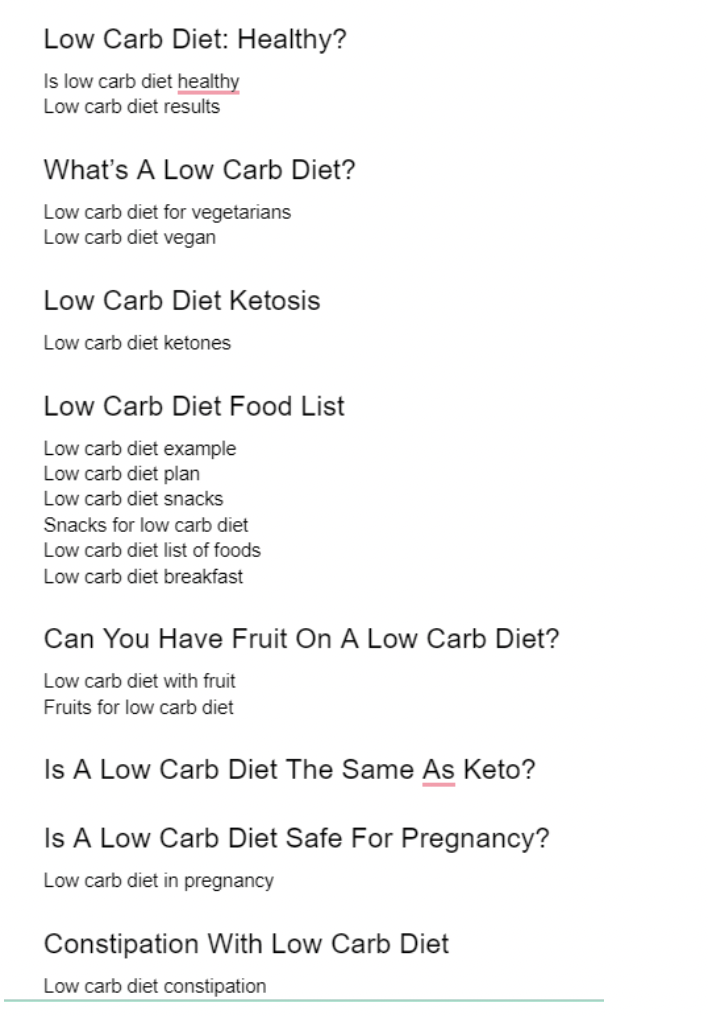 health and wellness copywriter outline