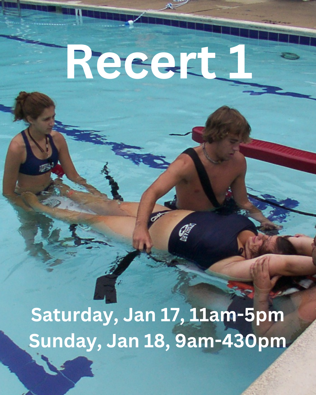 Recertification Lifeguard Training - R1 - 1-17-2026 & 1-18-2026