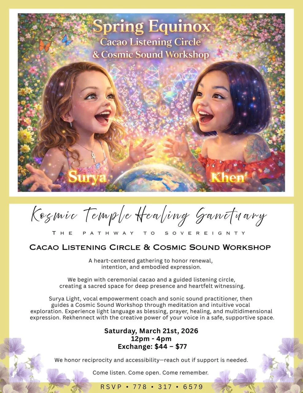 Cosmic Sound Workshop & Cacao Listening Circle