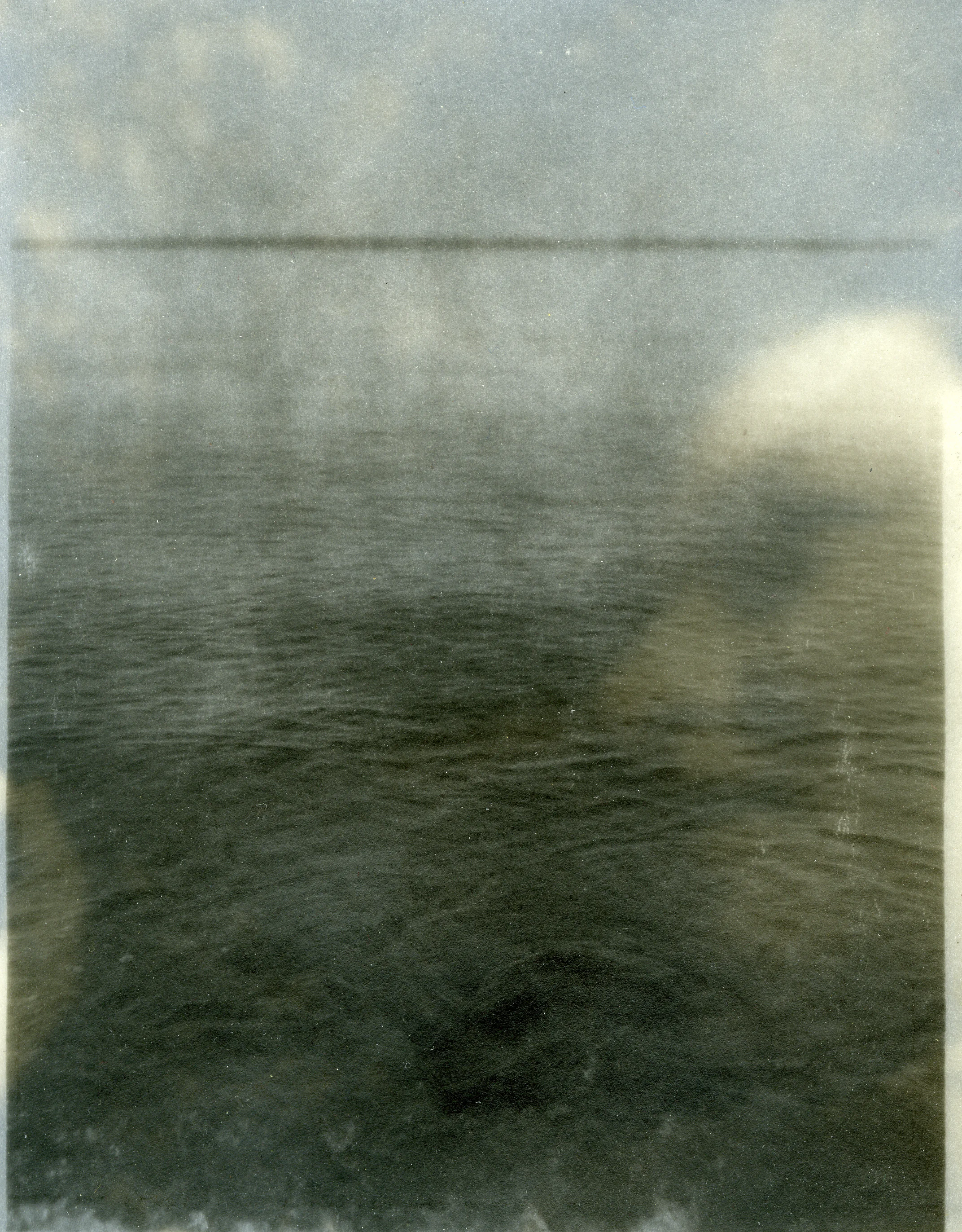 Carrie Underwater, 2007, Palladium print on vellum over silver gelatin print