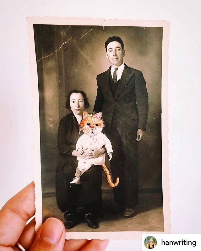 Repost&bull; @hanwriting Happy mother's day, no matter what kind of mother you are 😘
.
&quot;Fat cat baby&quot;, 2019
