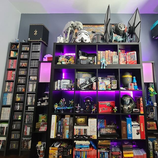 The game room is almost complete! I'll have a video up next week.

#nintendo #gamecollecting #retro #gaming #nes #Zelda #legendofzelda #mario #saturn #genesis #StarWars #fallout