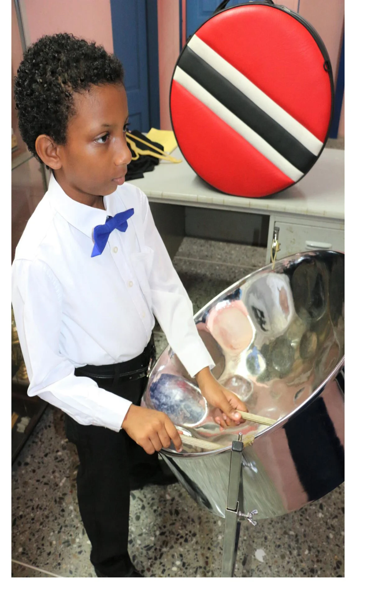 Young pan player brings ride to Sangre Grande
