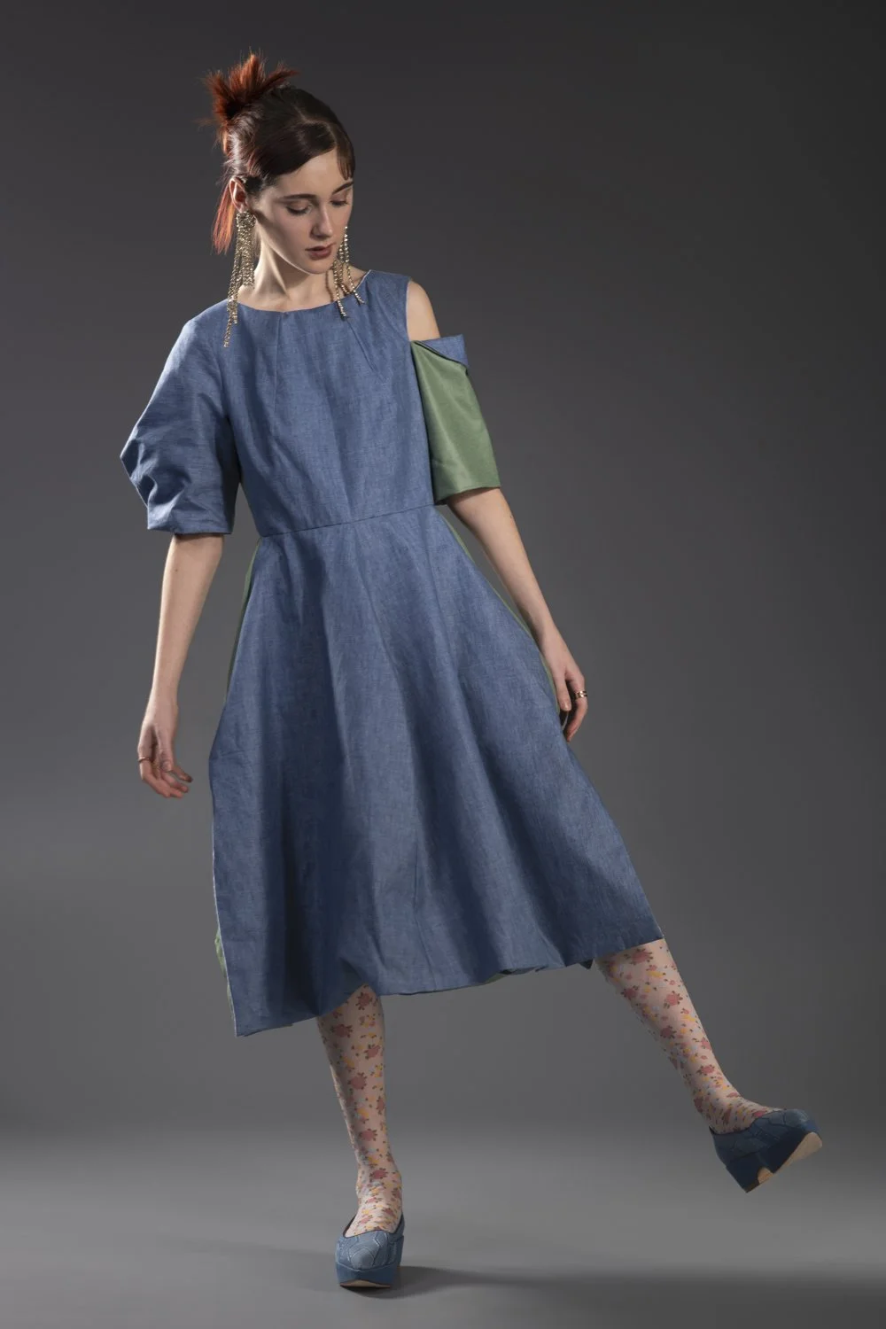 white christmas dresses Heading South Denim Mini Dress main image 1