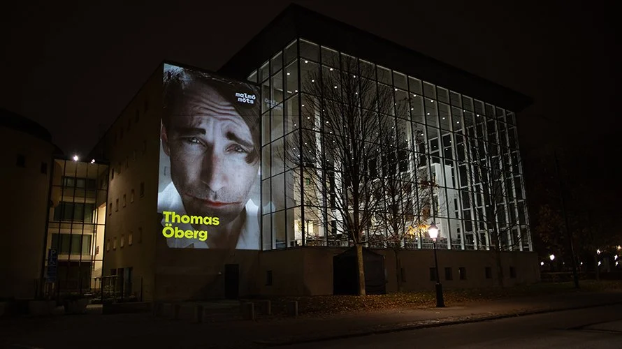 Exposure on facade, Malmö möts 2025