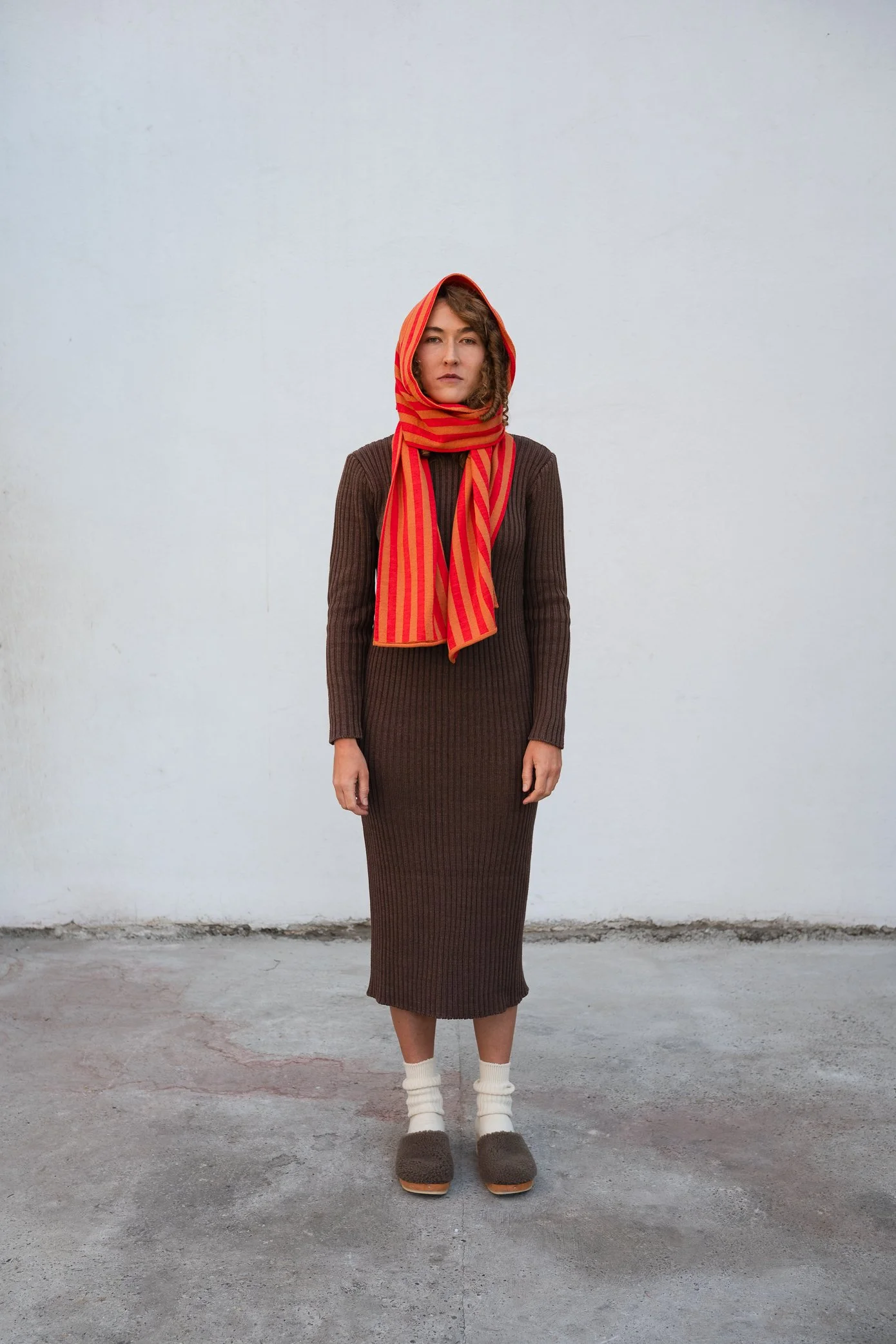 Scarf Julius orange/lobster