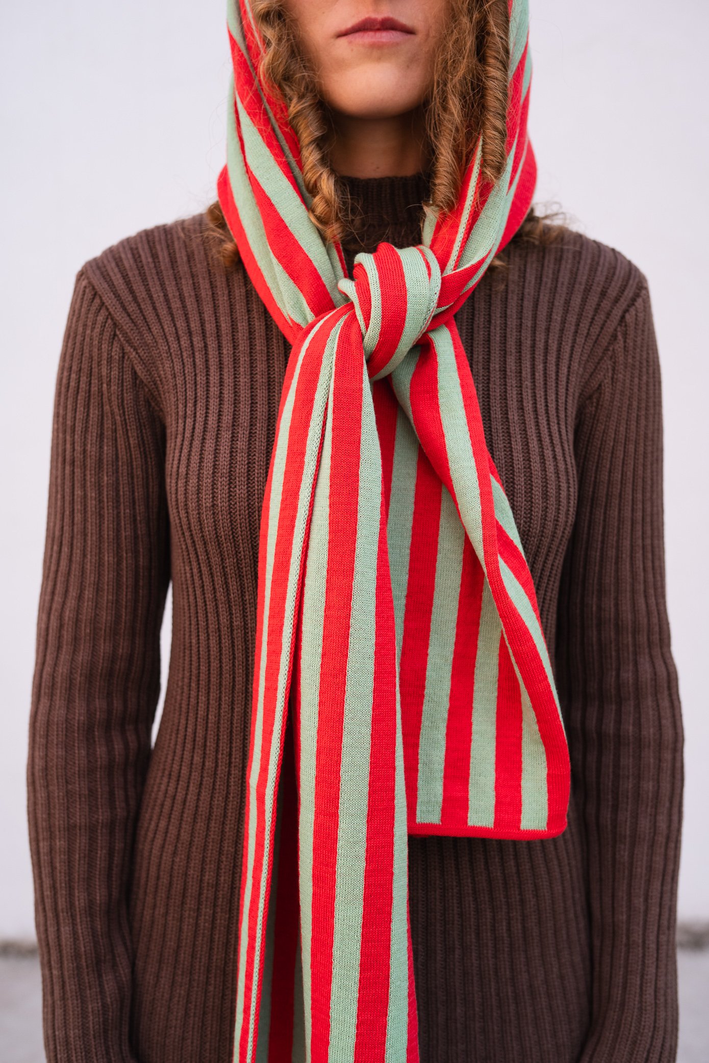 Scarf Julius pistachio/lobster