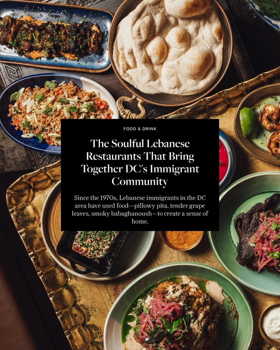 my first assignment for cond&eacute; nast was published this morning&mdash; and what a beautiful story it is of the fabric woven between food and the immigrant community in dc.

my heart is full and my fridge is full of lamb and hummus.

thank you
@m