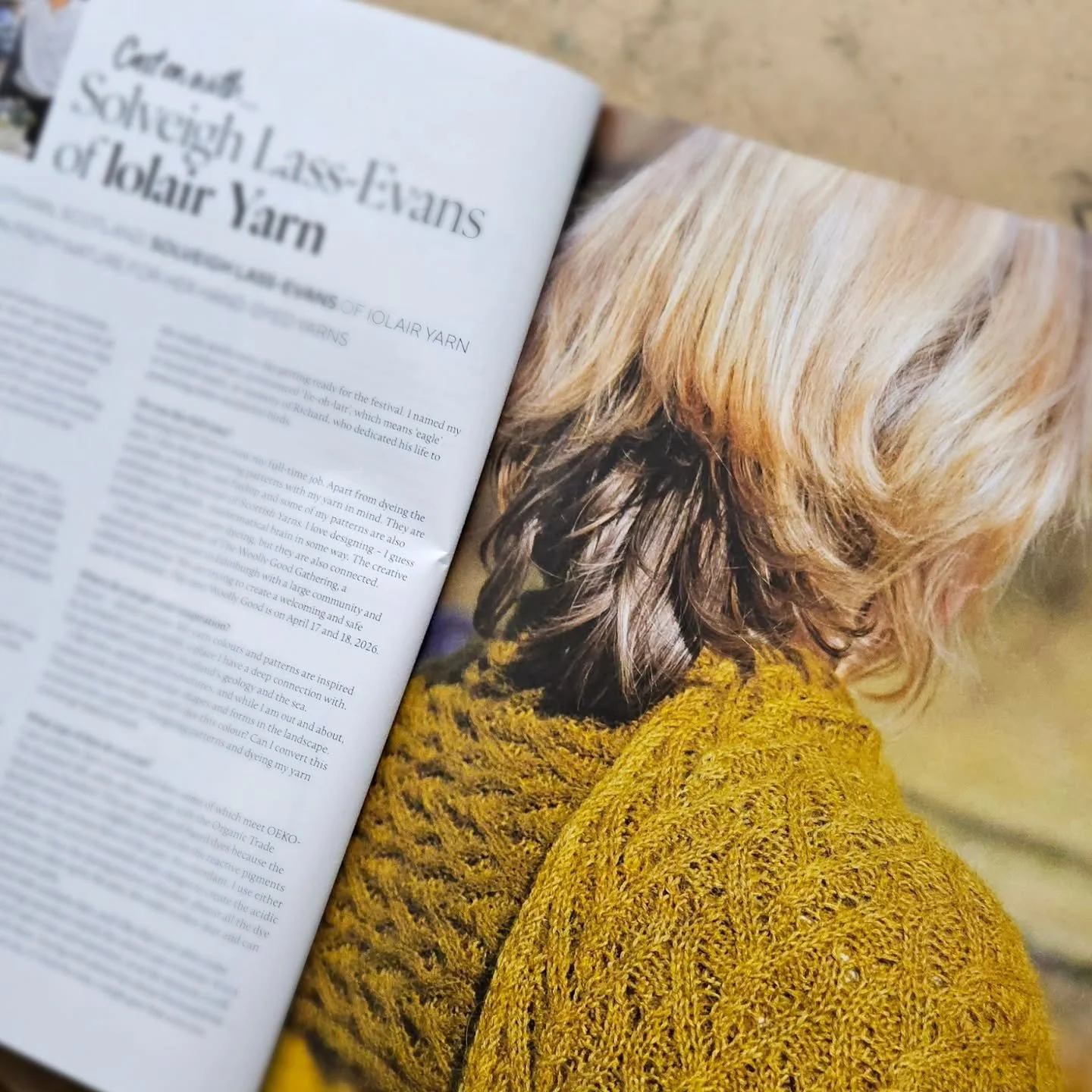 I was so happy when @ravenmothercrafts, editor of @knittingmagazine, asked me last year at @yarndale if they could write an article about Iolair Yarn. I still cannot believe it - I just picked up the magazine with a big big smile. 

Feeling very happ
