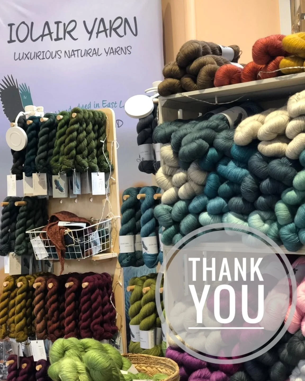 Finally....after some time off after @woollygoodedinburgh - I just wanted to thank you! Thank you for attending Woolly Good and thank you for purchasing some yarn and patterns from me. And thank you for finding me and saying 'hello'. 

I cannot belie