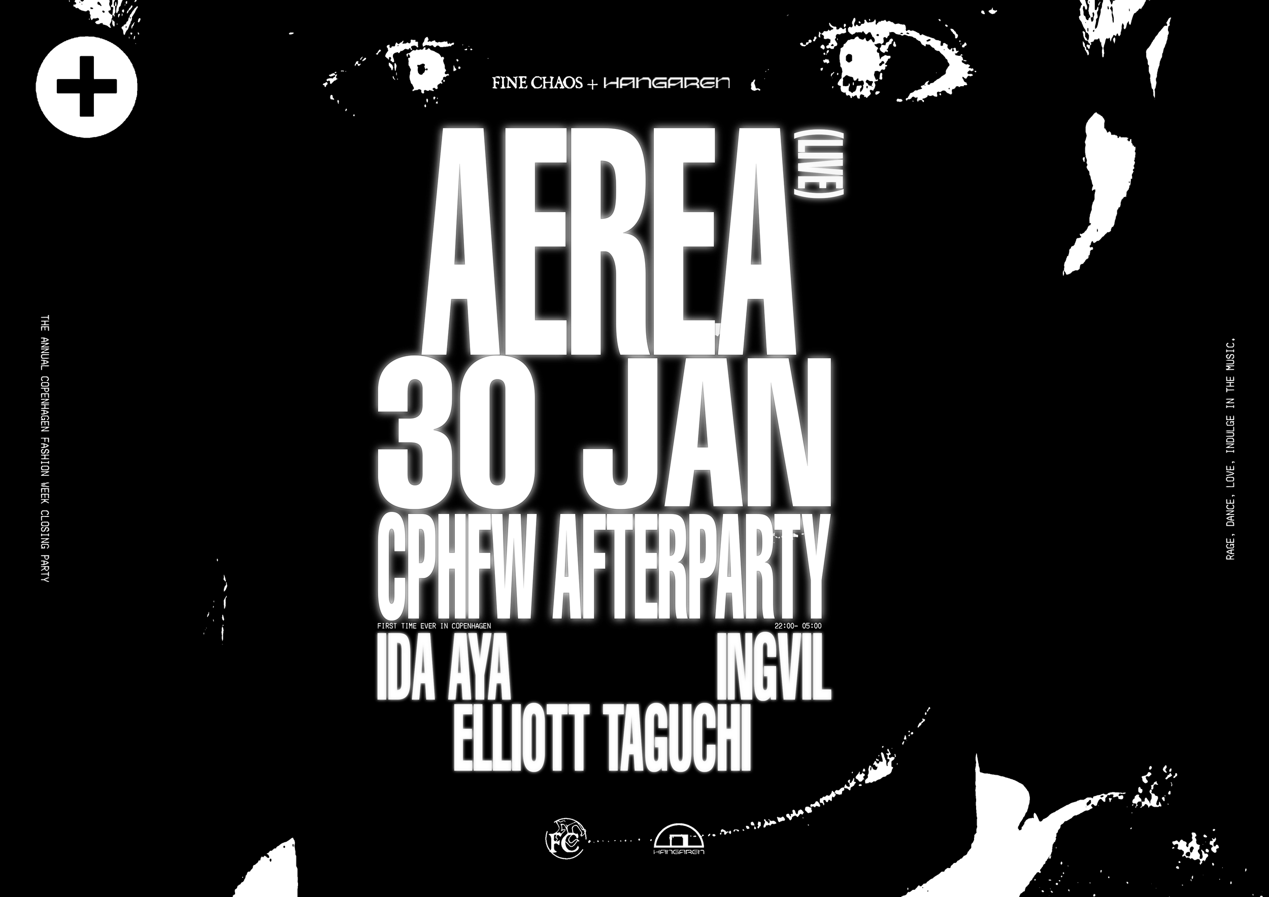 FINE CHAOS + Hangaren: CPHFW CLOSING PARTY - AEREA (live), Ida Aya, Ingvil, Elliott Taguchi