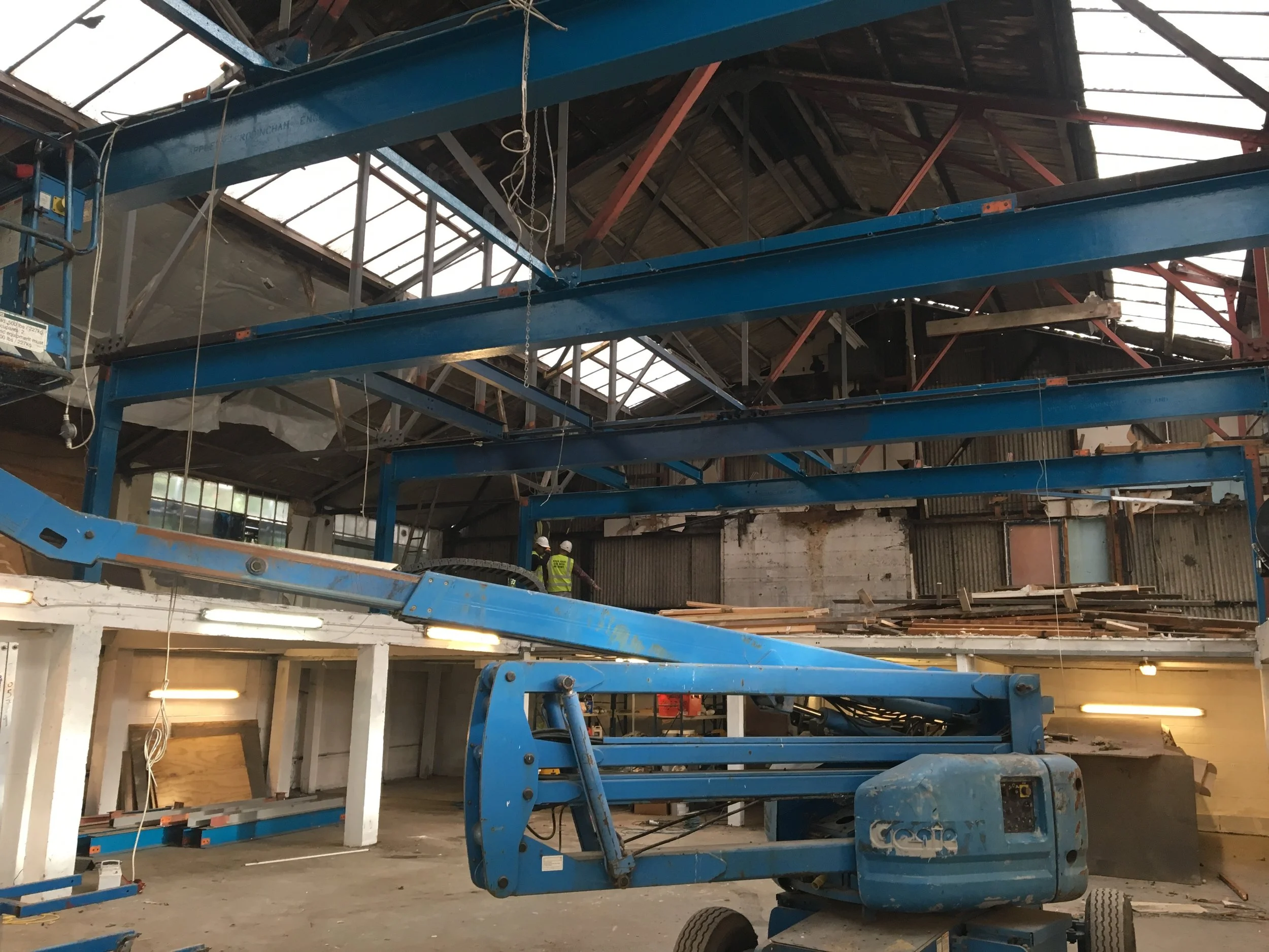 Double height space at centre of building