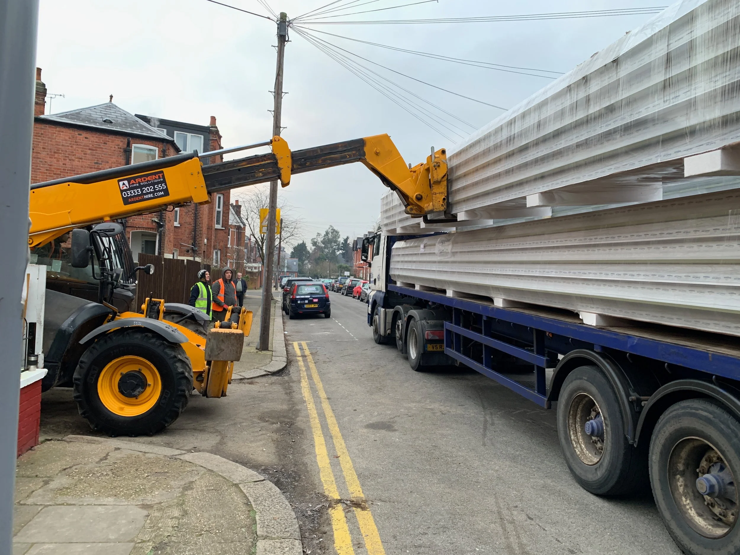 Pre insulated foam core metal roof arrives in 10m sheets!