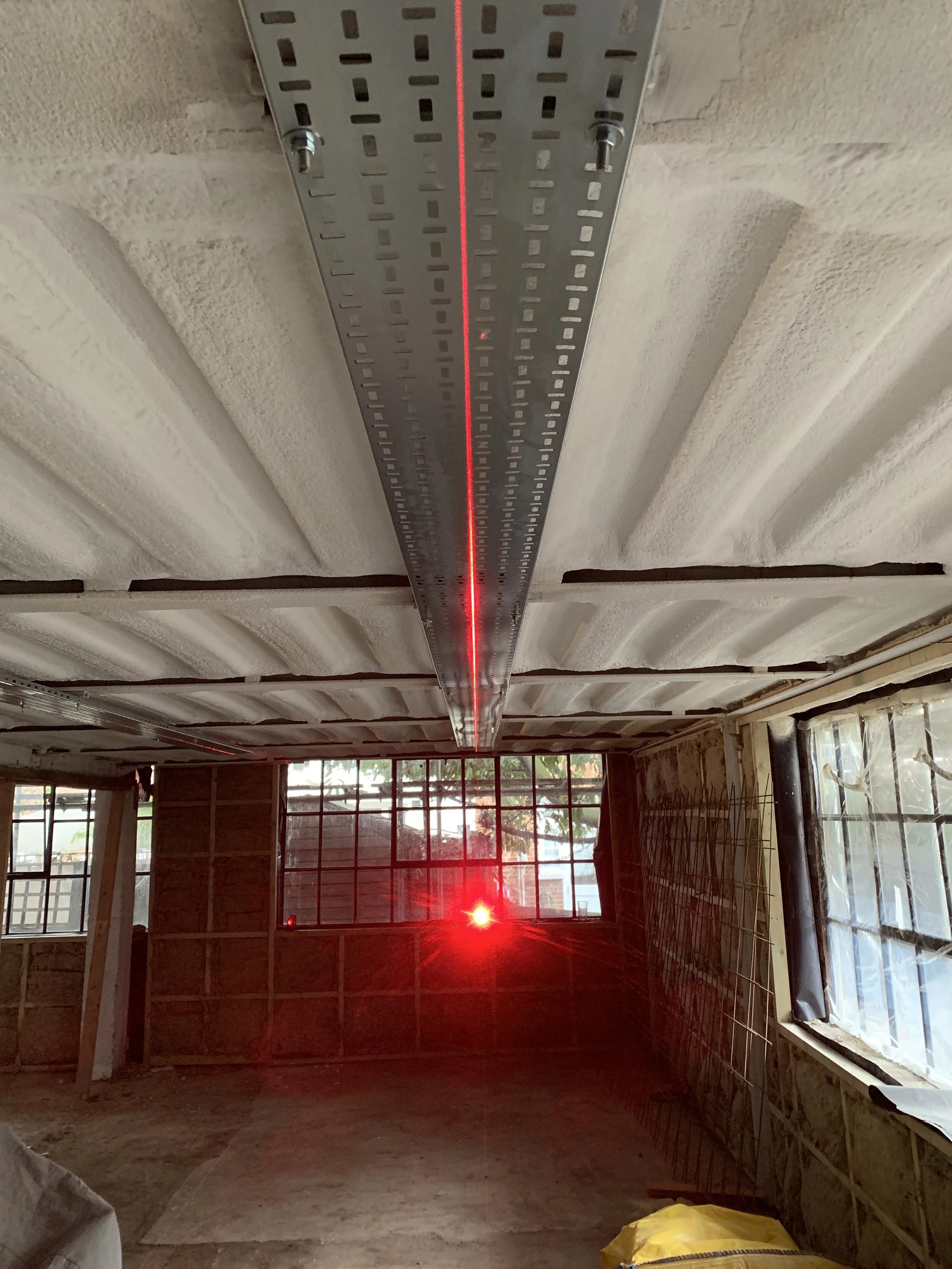 Good to see our brilliant electrician Russell Kerr doing things properly!