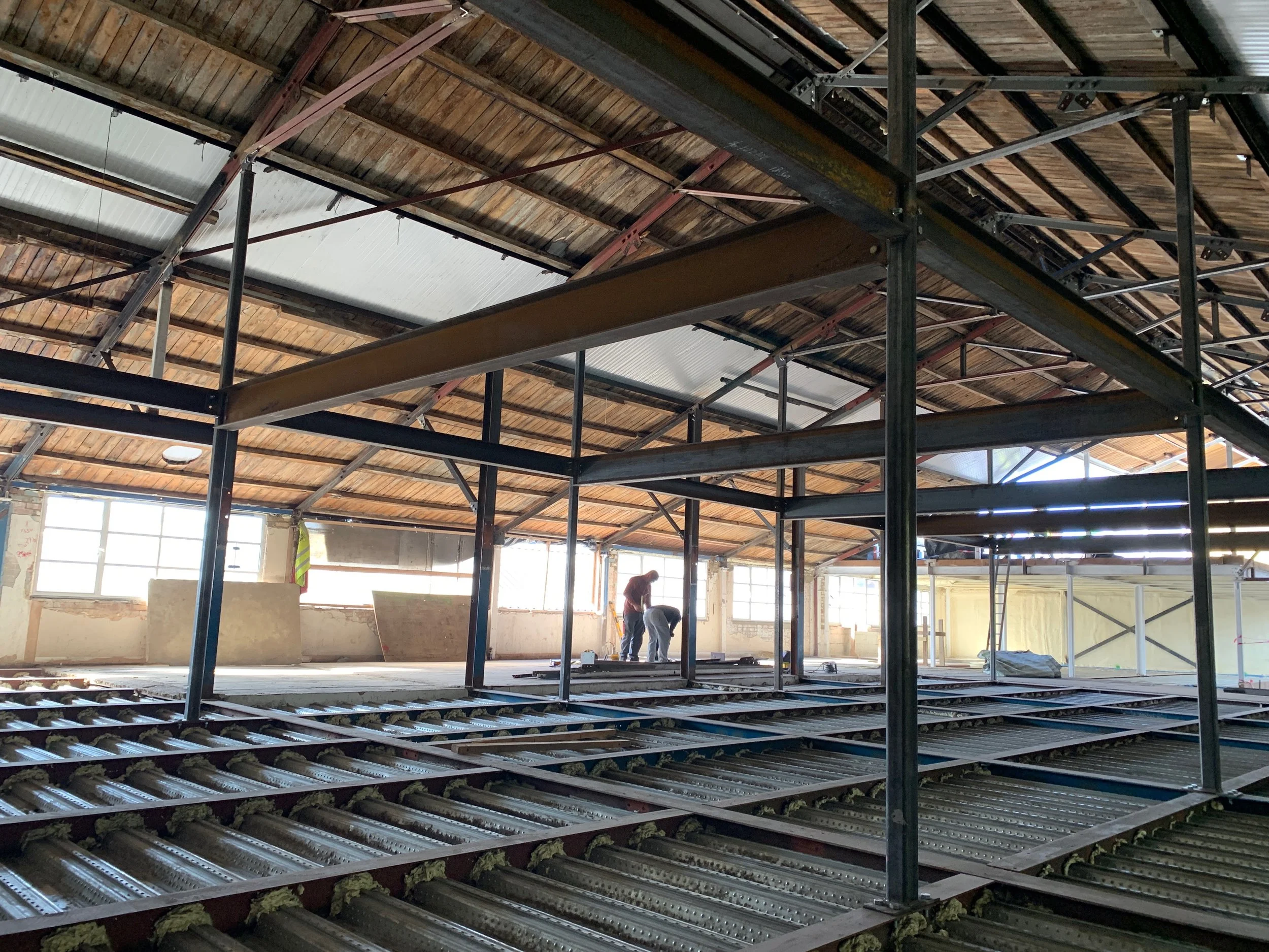 All second floor steelwork completed