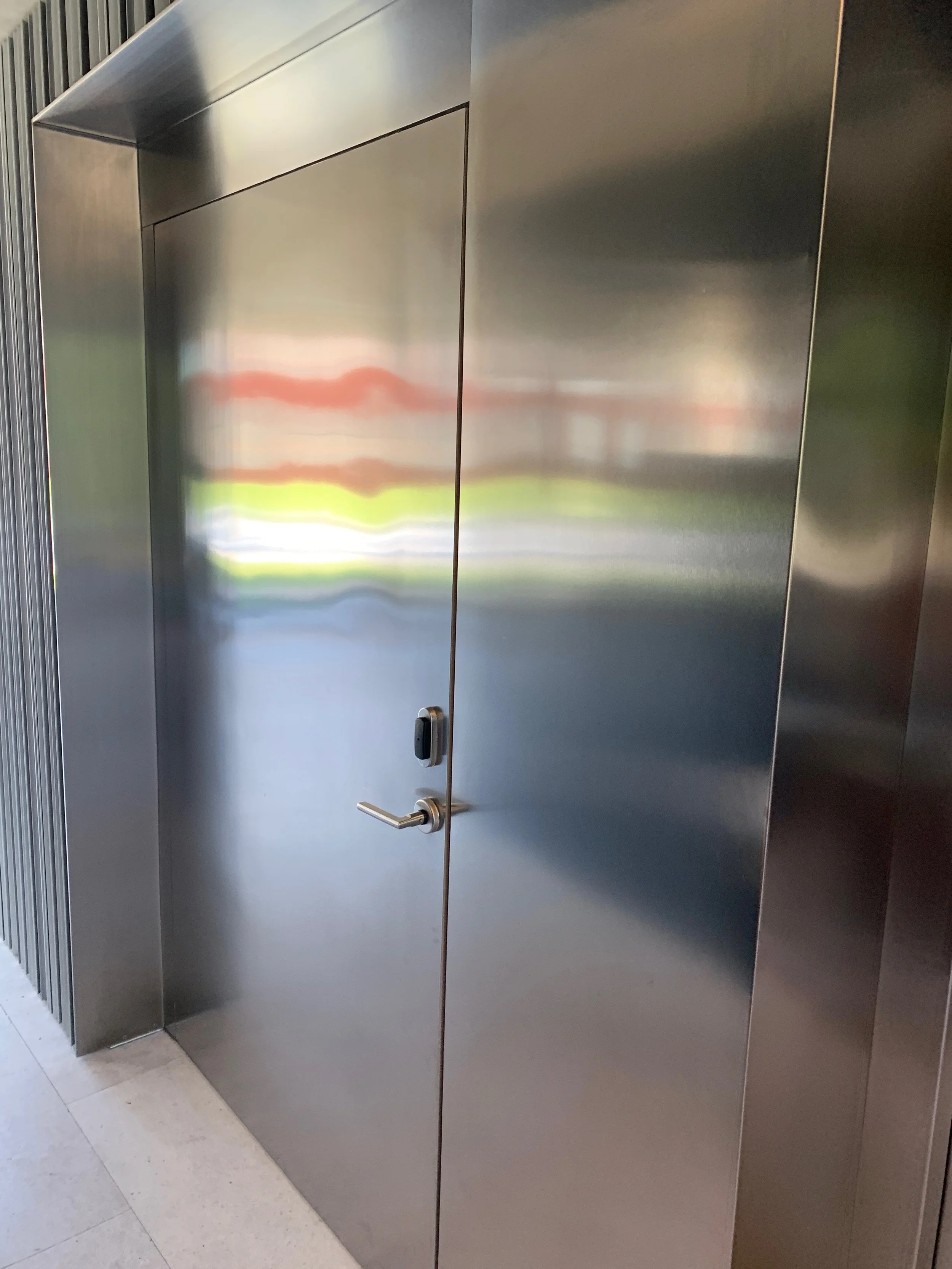 Stainless steel door porn