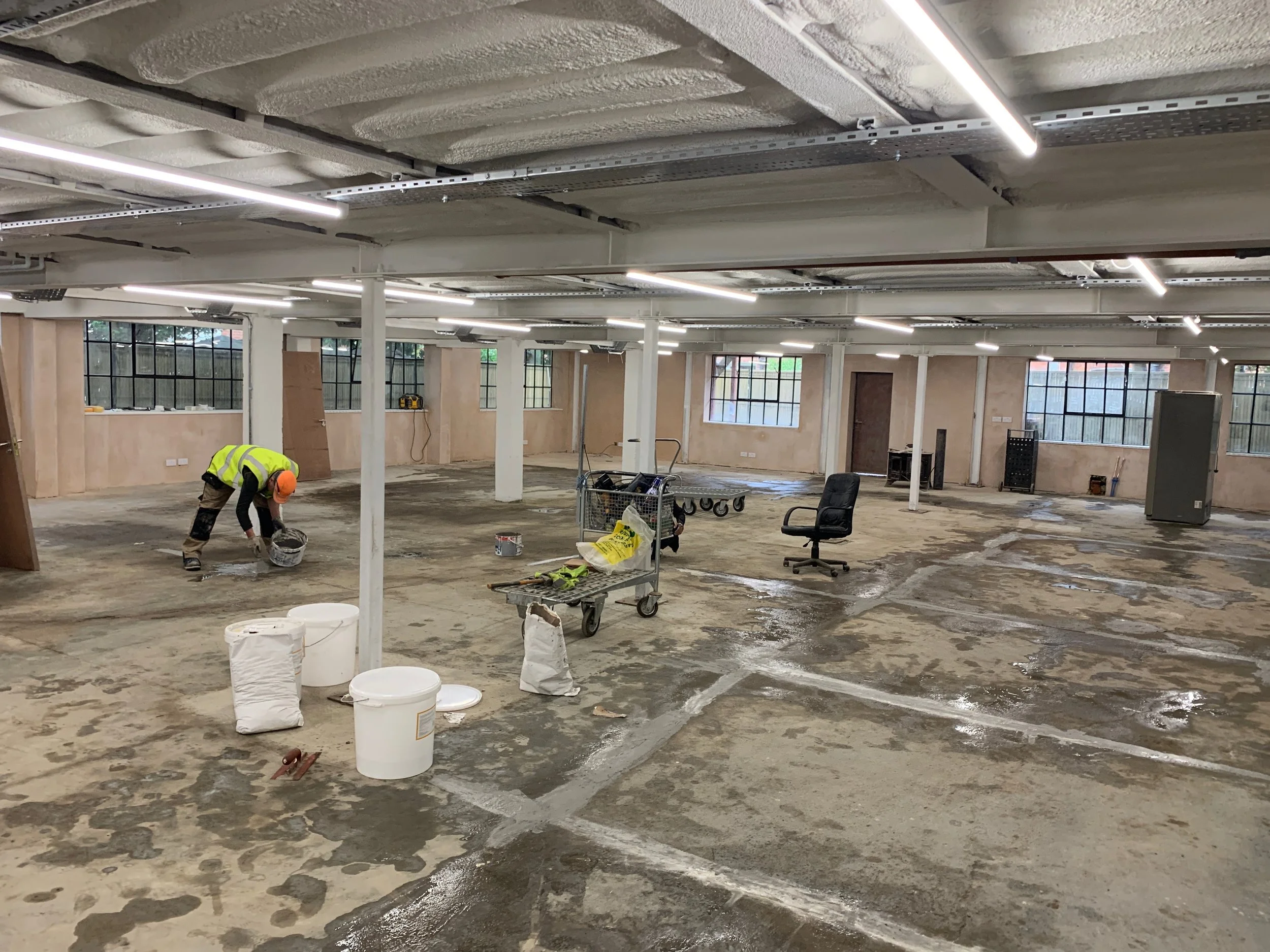 Floor repairs with two part epoxy 