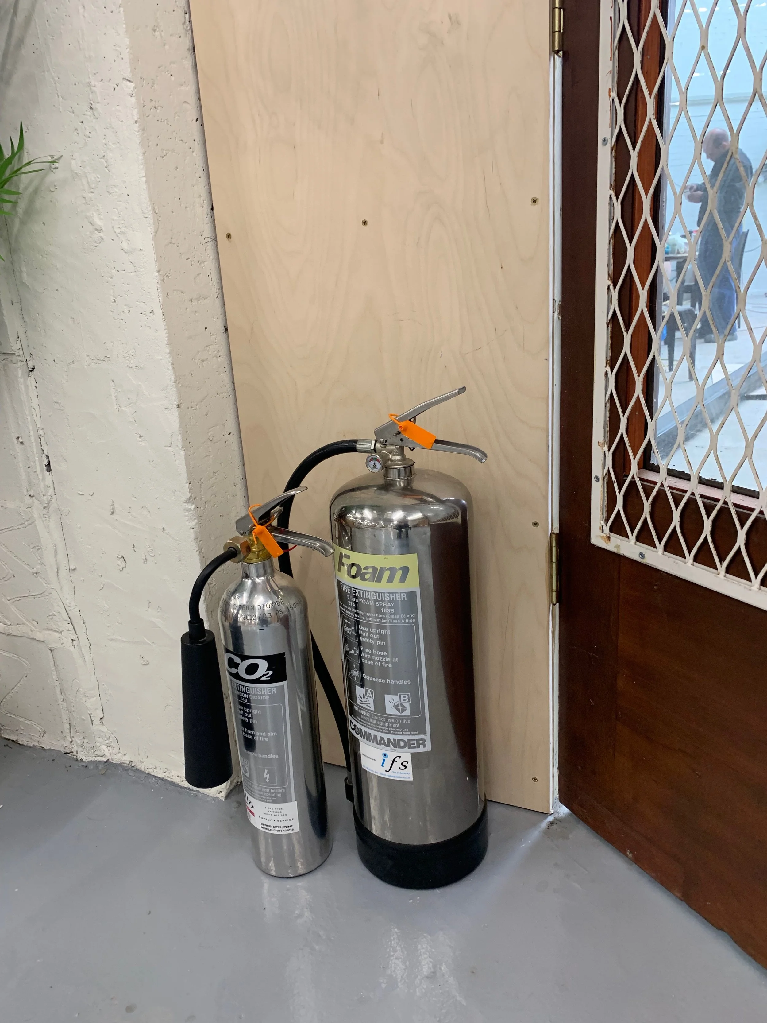 Chrome fire extinguishers arrive