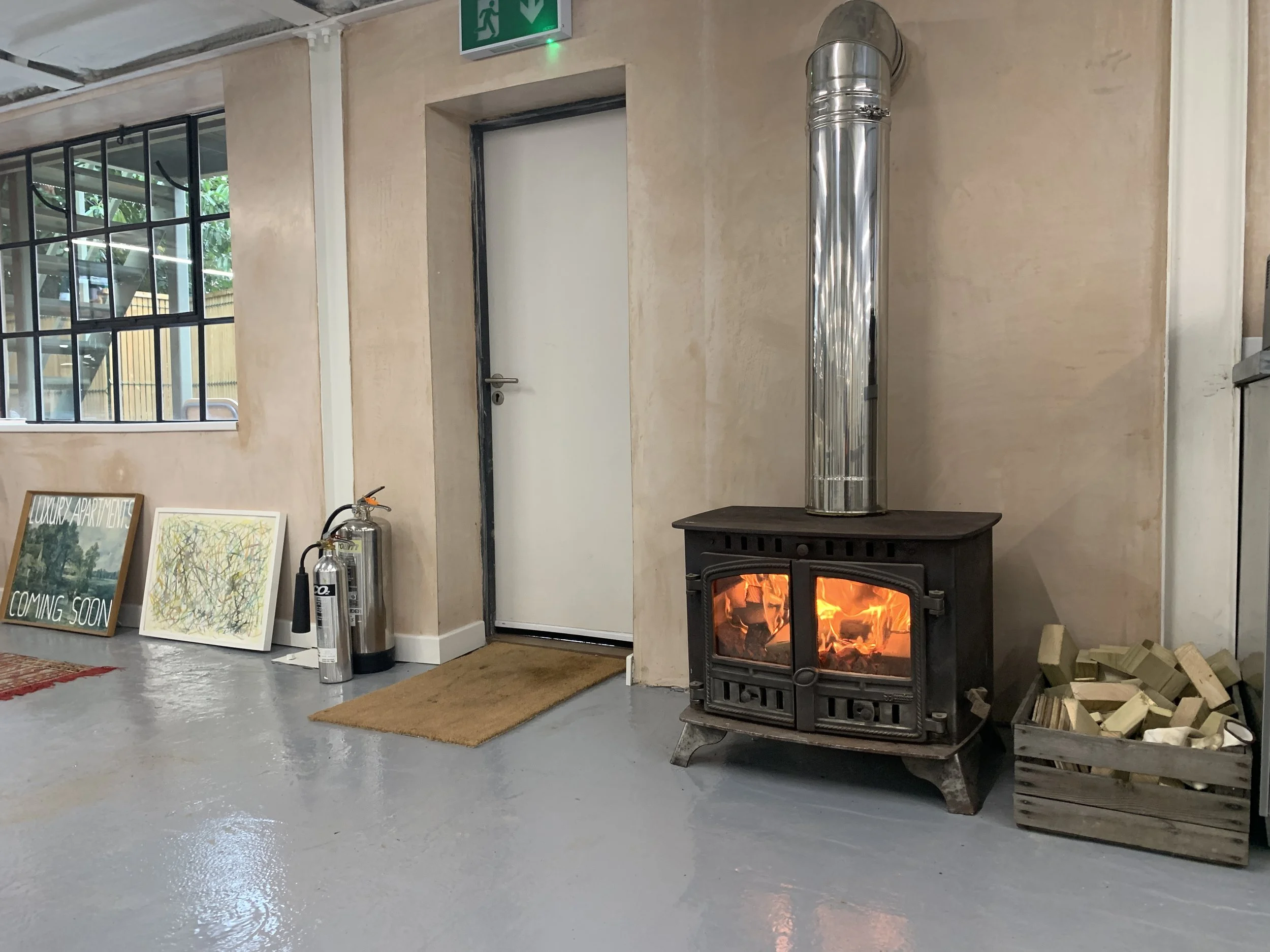 Woodburner for carpentry off-cuts has to be better than landfill 