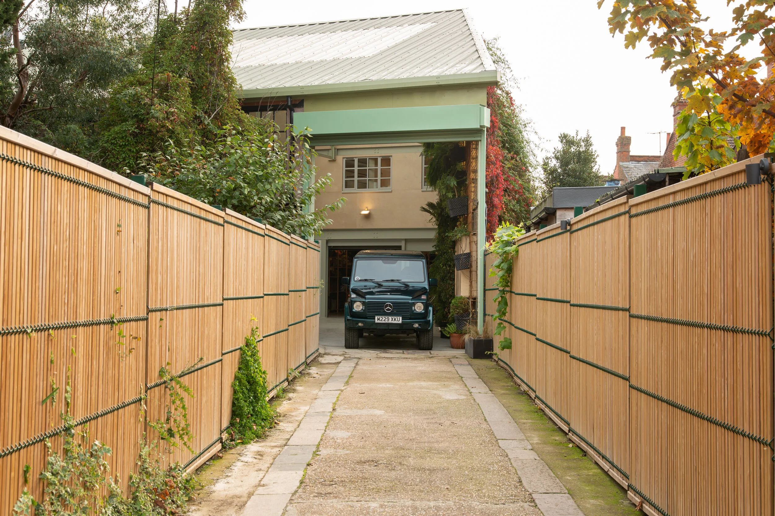 5 metre high roller shutter swallows cars