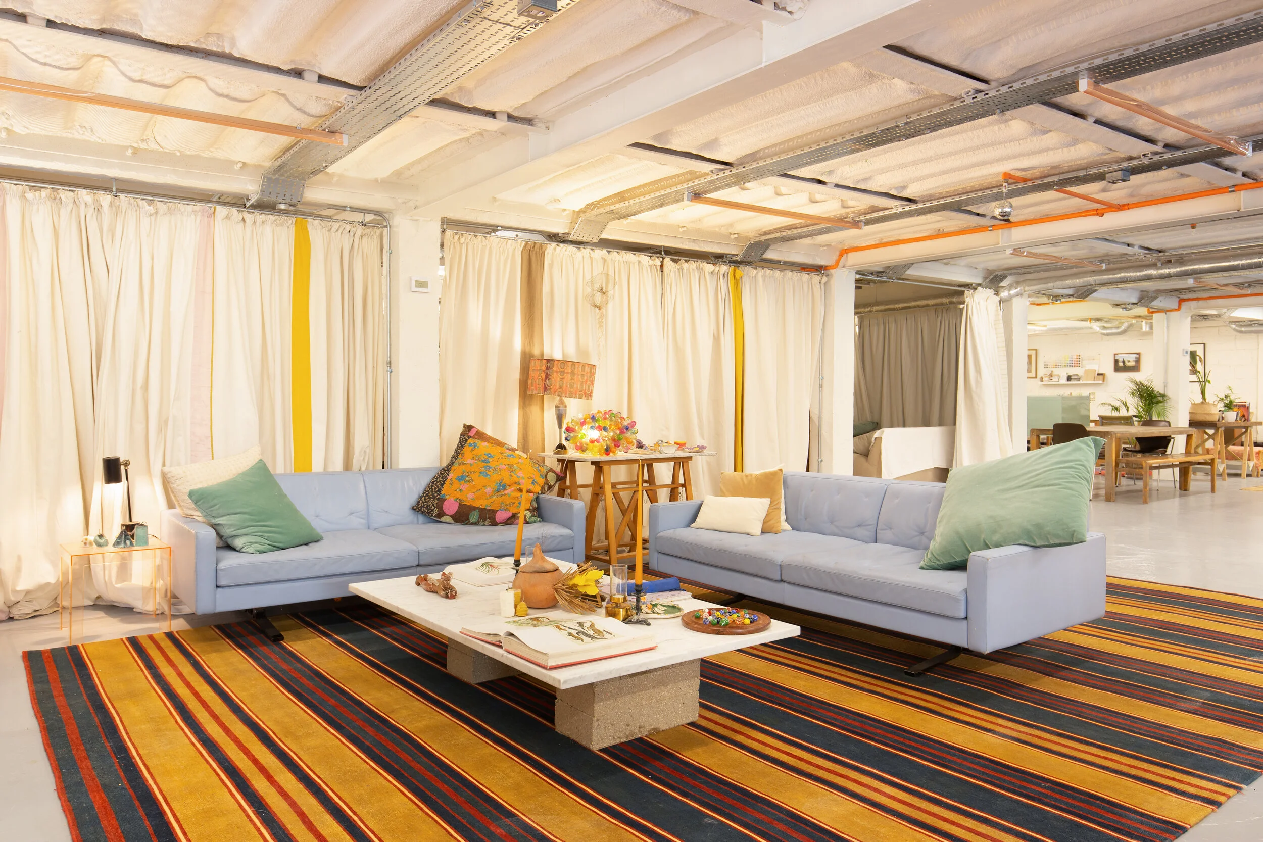 We are loving the Powder blue Poltrono Frau sofas