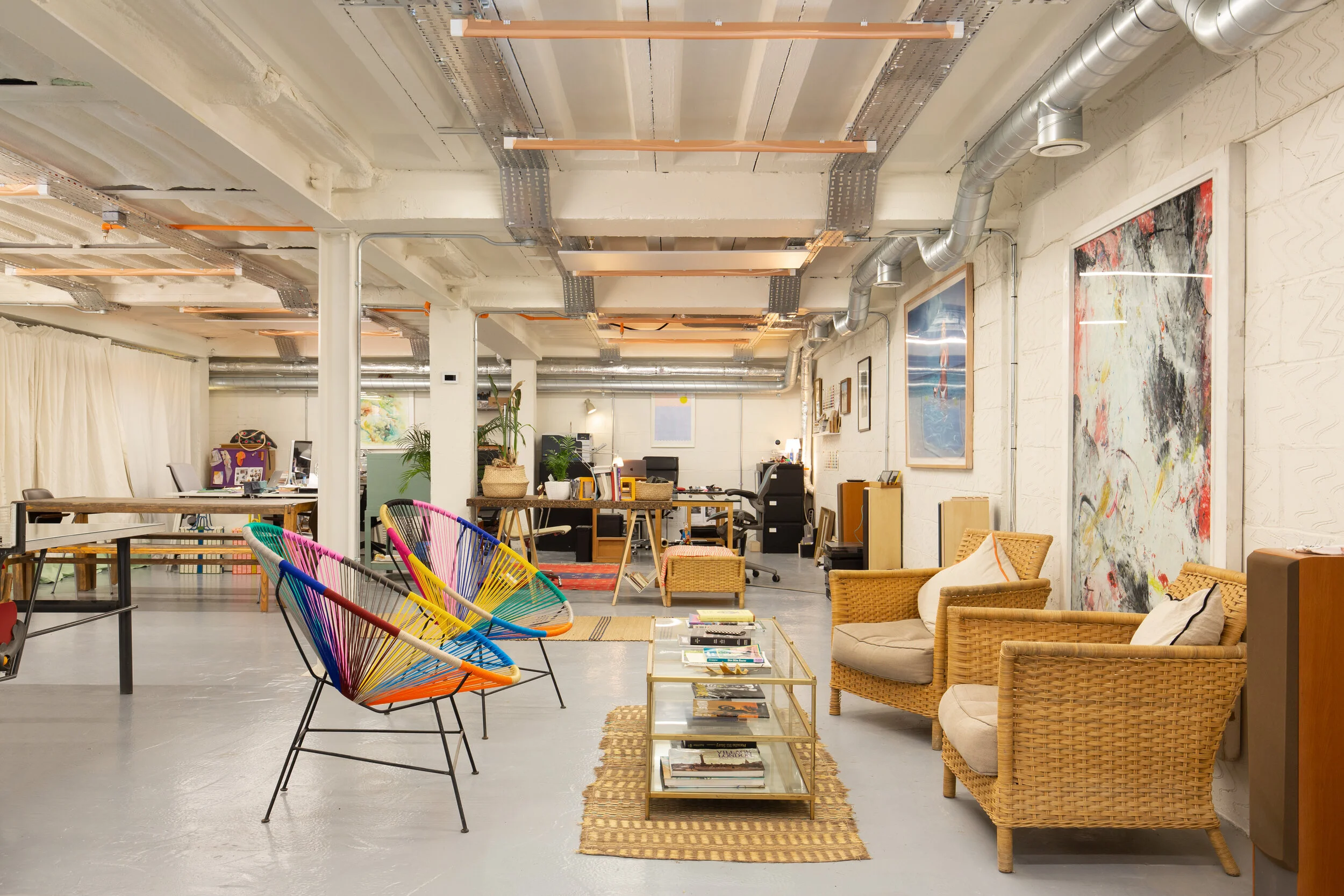 Pretty splashes of colour in our office entrance