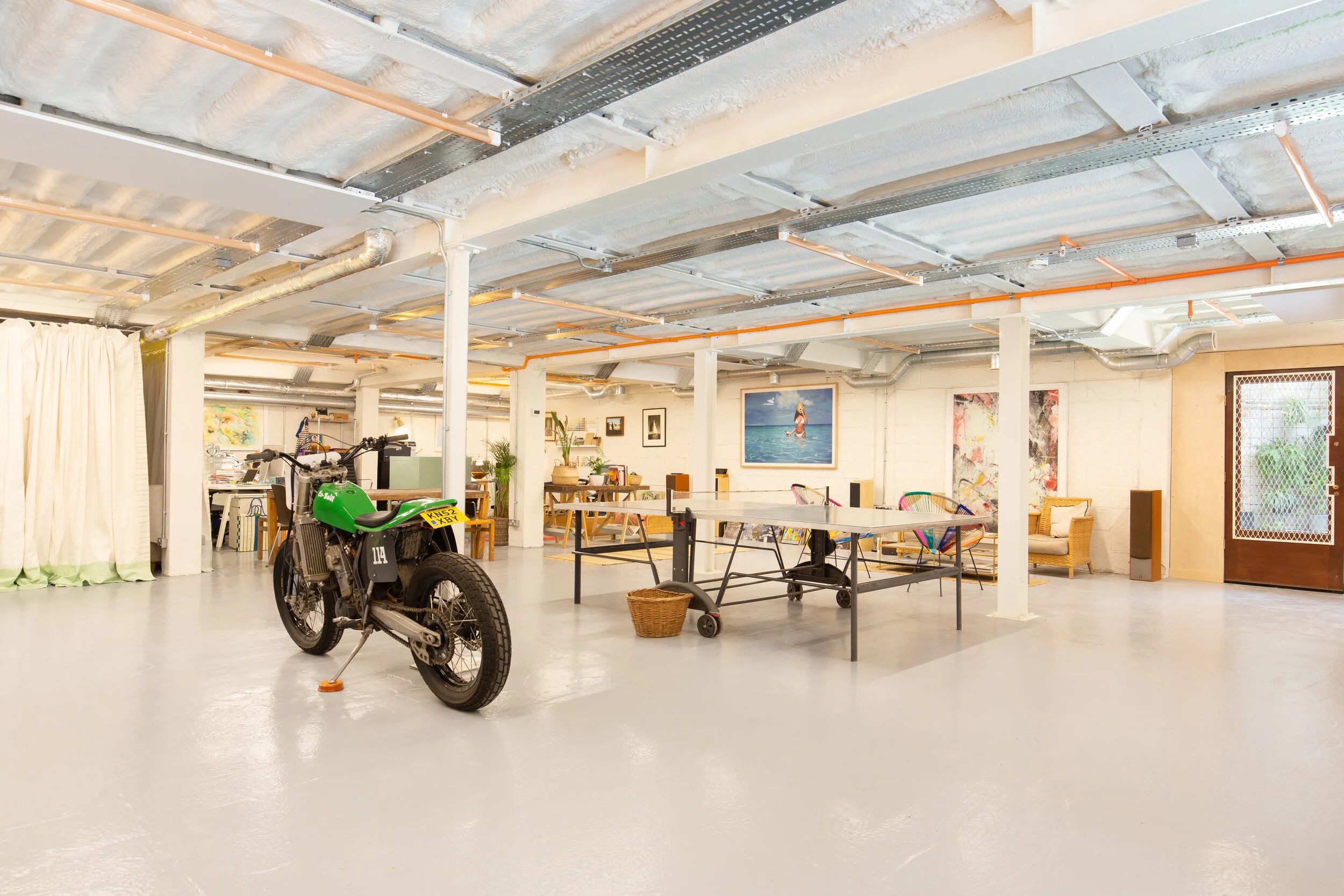 Our Flat tracker and ping pong table arrive