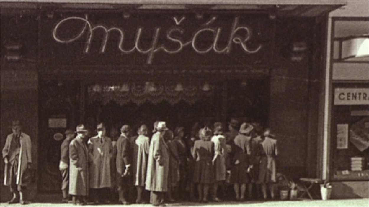 Cukrárna Myšák kolem roku 1911