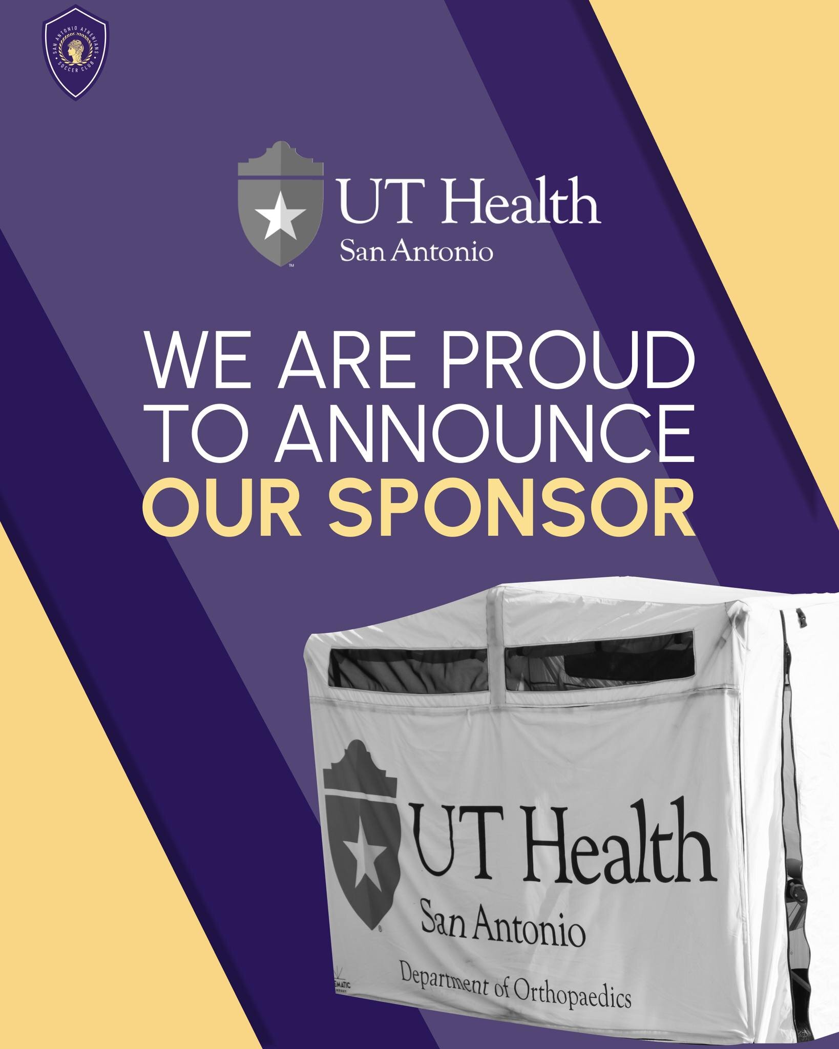 We are proud to announce our partnership with UT Health as one of our sponsors for the San Antonio Athenians! 🎉 Their commitment to promoting health and wellness in our community aligns perfectly with our team's values. We can't wait to work togethe