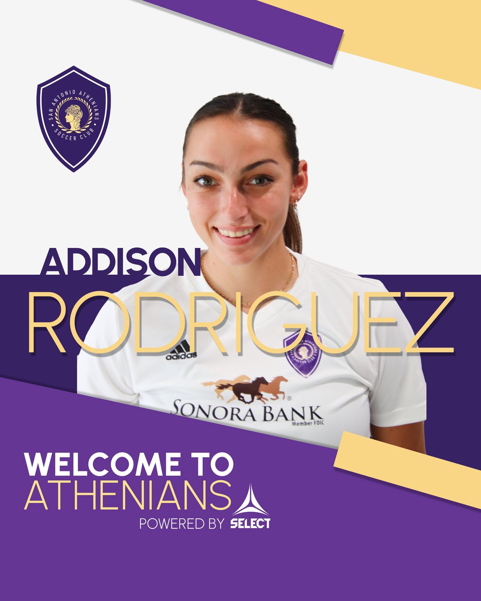 @selectsportamerica Welcomes Addisson Rodriguez, Ellen Joss and Mariana Medrano to the San Antonio Athenians Family! 🙌🎉 Their talent and dedication will be a great addition to our squad this season. We can't wait to see them in action on the field 