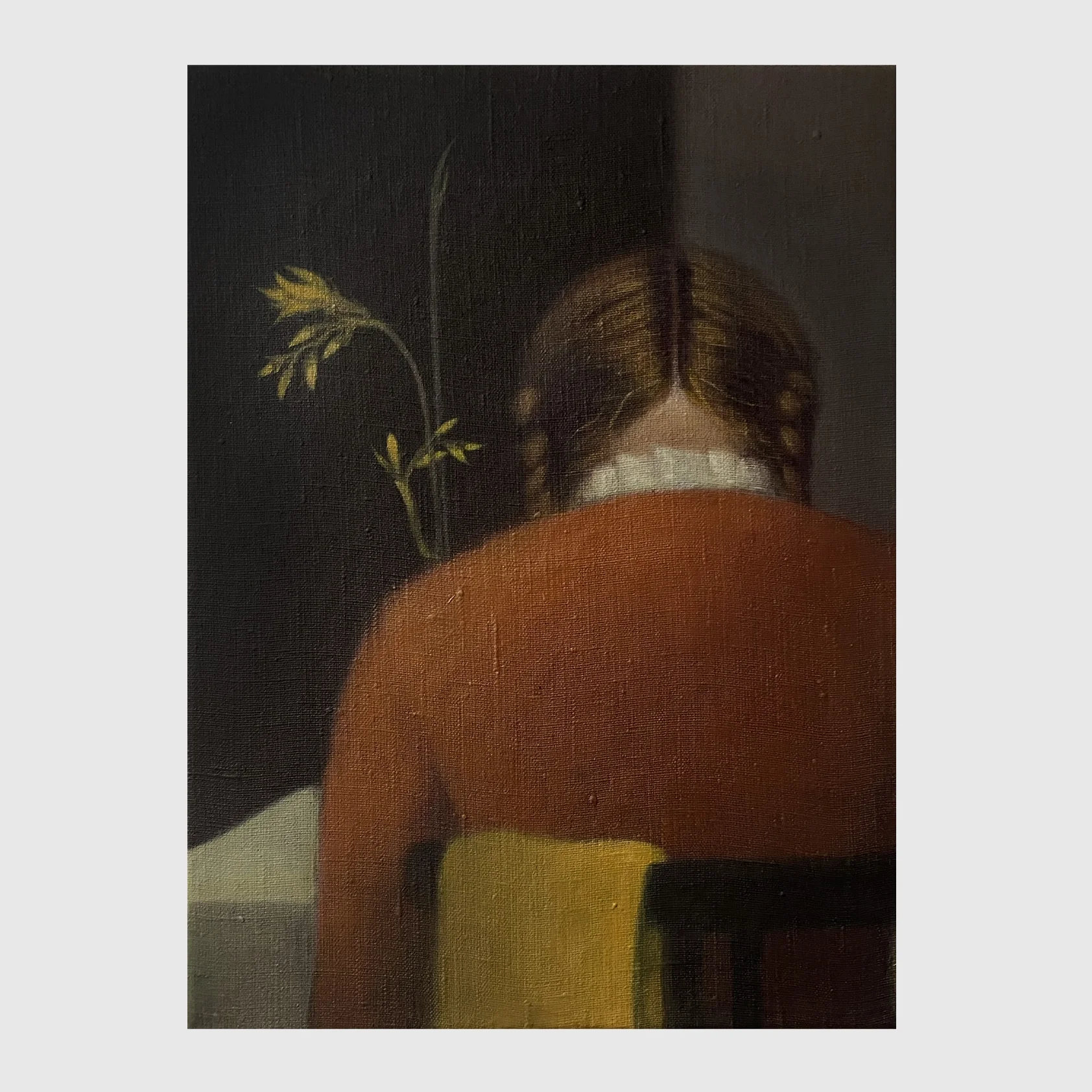 Breath listens to time (12x16)