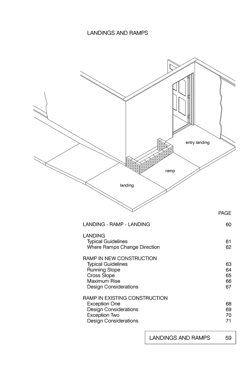 Wheelchair Accessible Interior and Exterior Routes