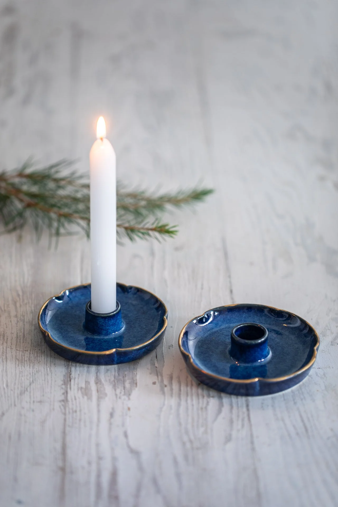 Ceramic petal candleholder blue (2).jpg