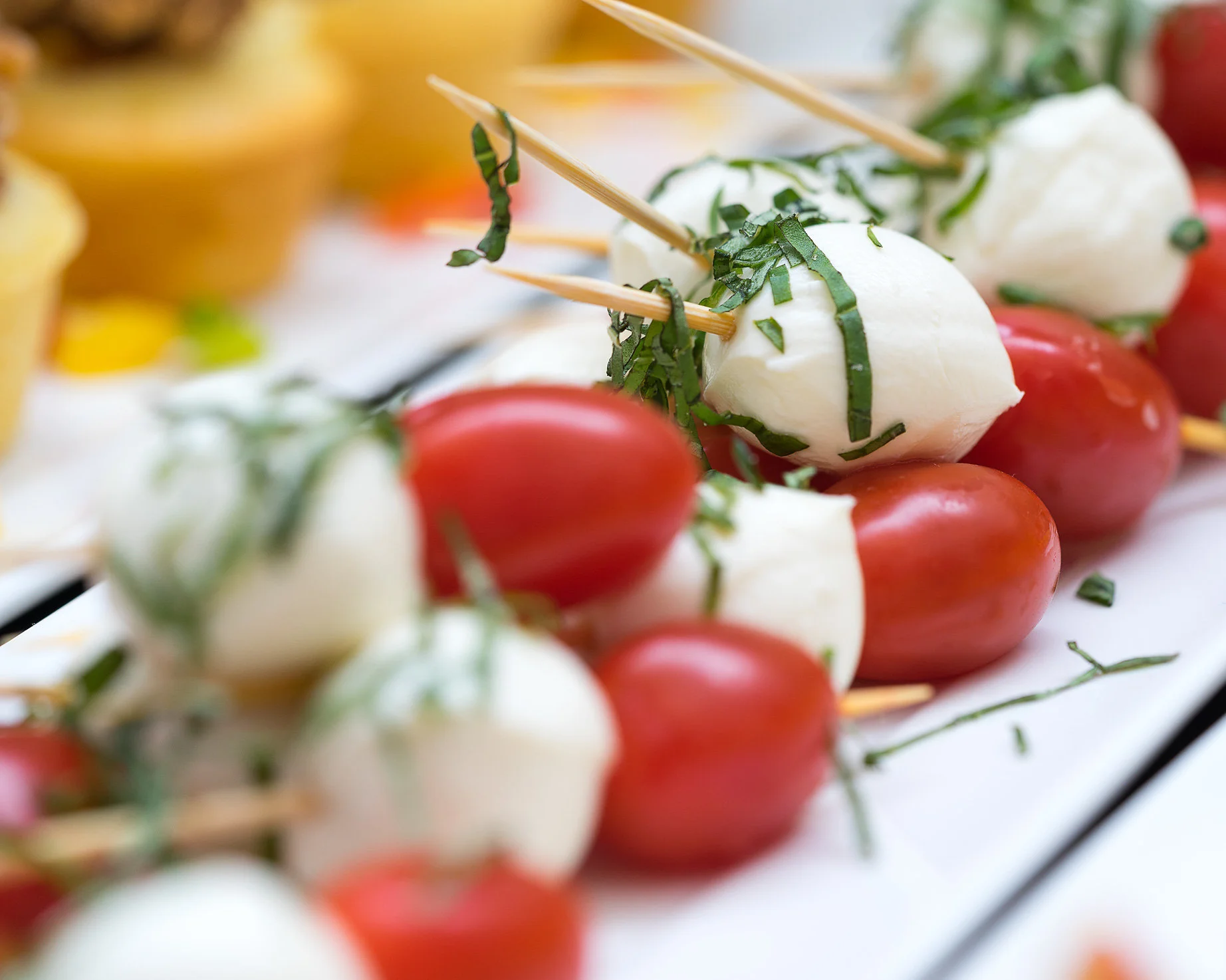 Bocconcini, Basil & Tomato Bites