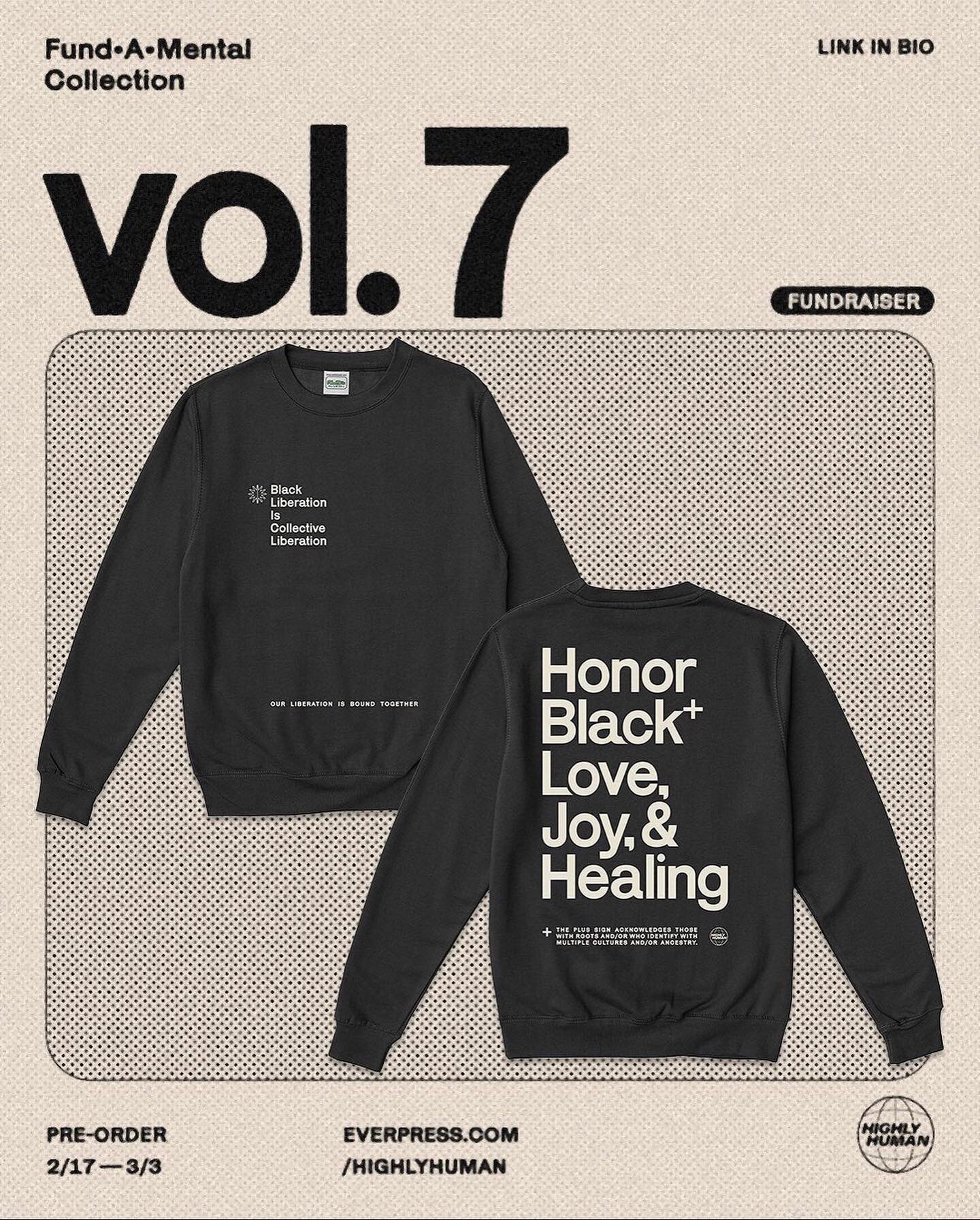 Our dear friend @highlyhuman launched a new collection on @everpresshq with a design celebrating Black+ Love, Joy, and Healing. 100% of funds raised will be split between SHEER and two other black led organizations: The Floret Coalition &amp; @blasia