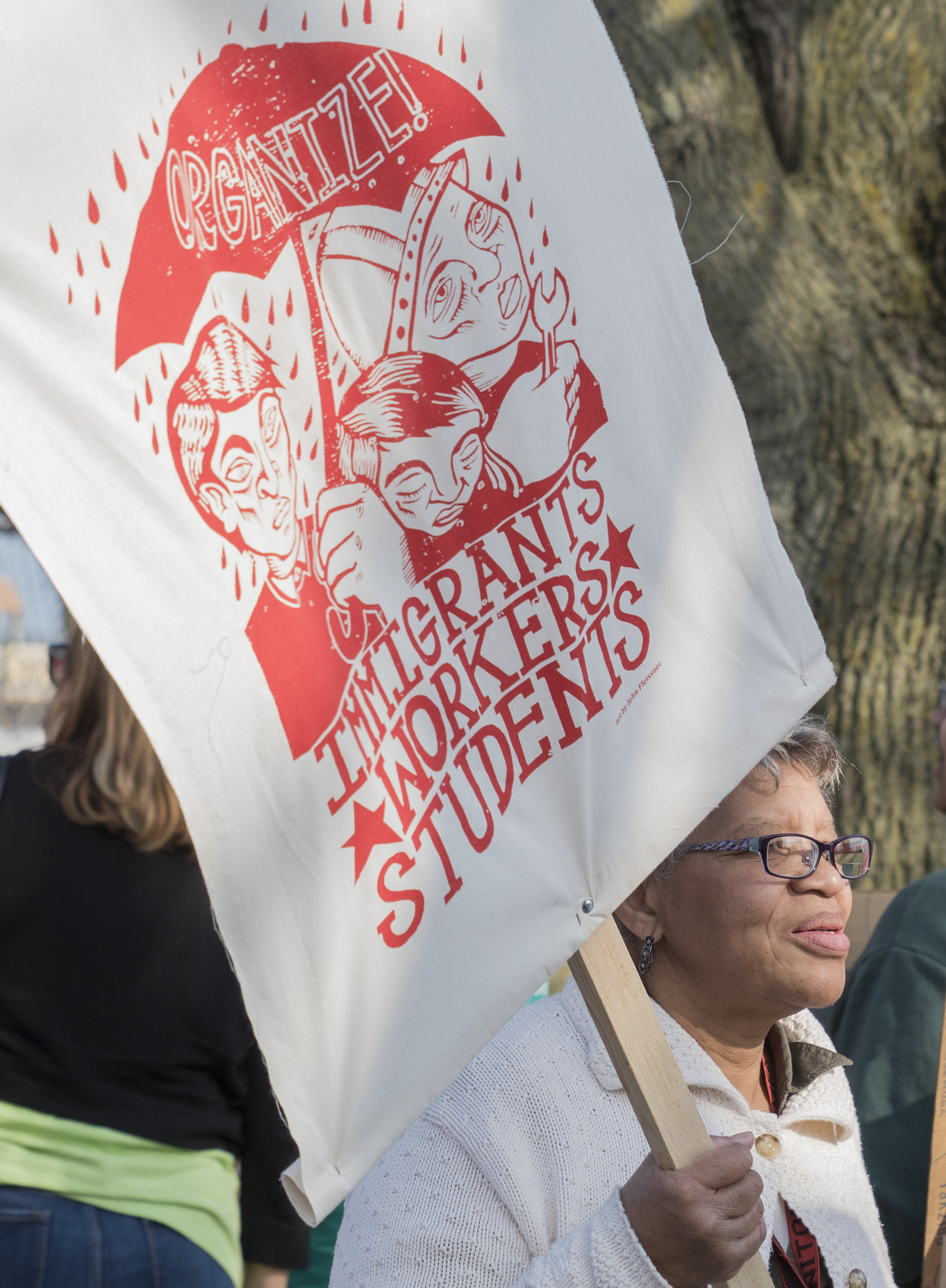  4,000 Education Workers and supporters picket Milwaukee Public Schools Central Office to fight education cuts.  