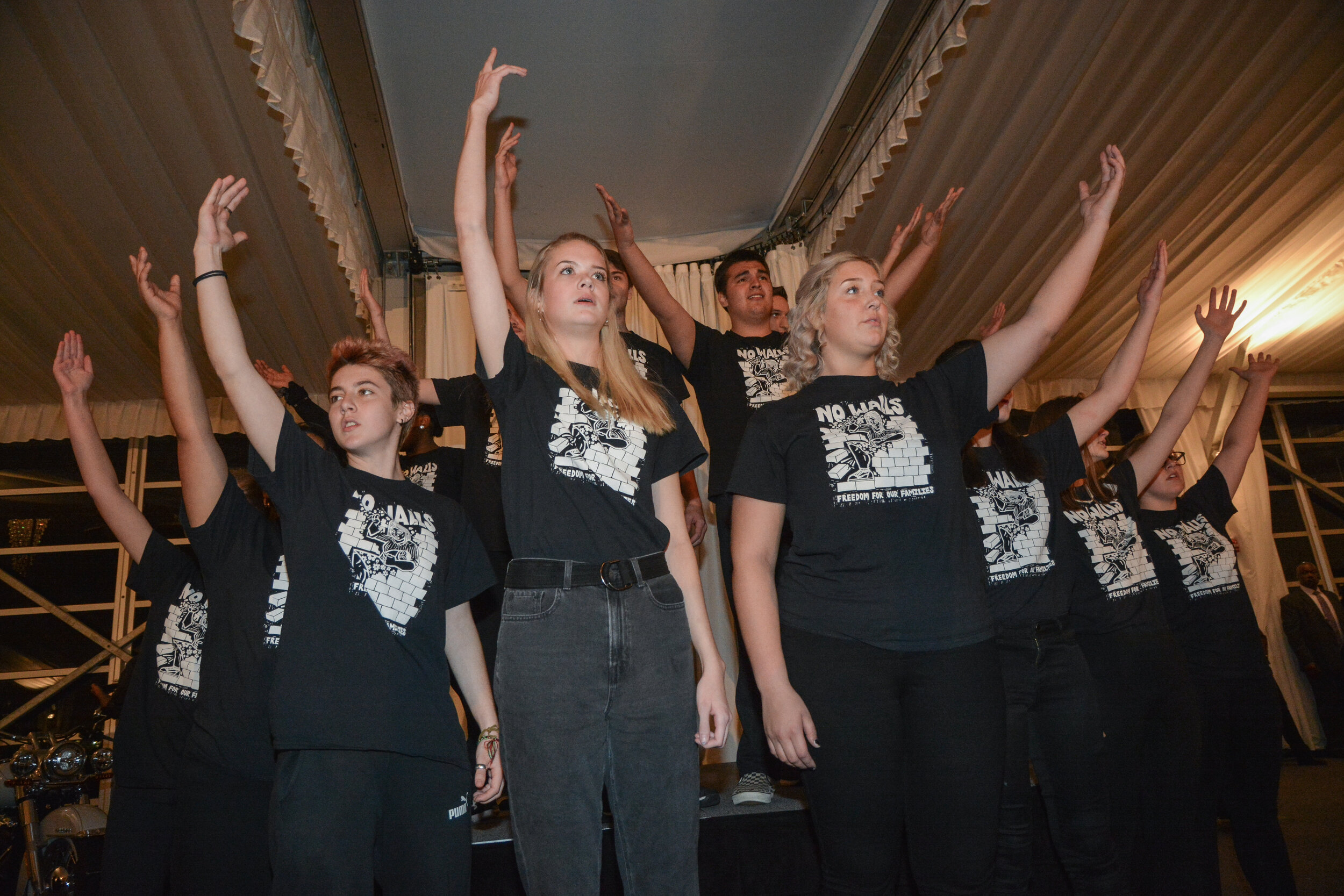  Racine Case High School theater students perform at the annual Voces Gala. 