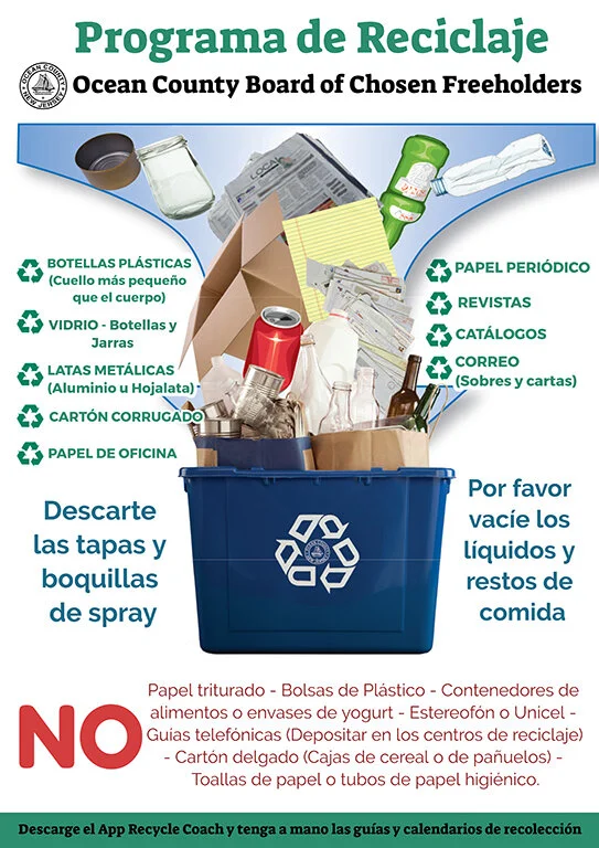 Ocean County - Programa de Reciclaje Guía en Español 