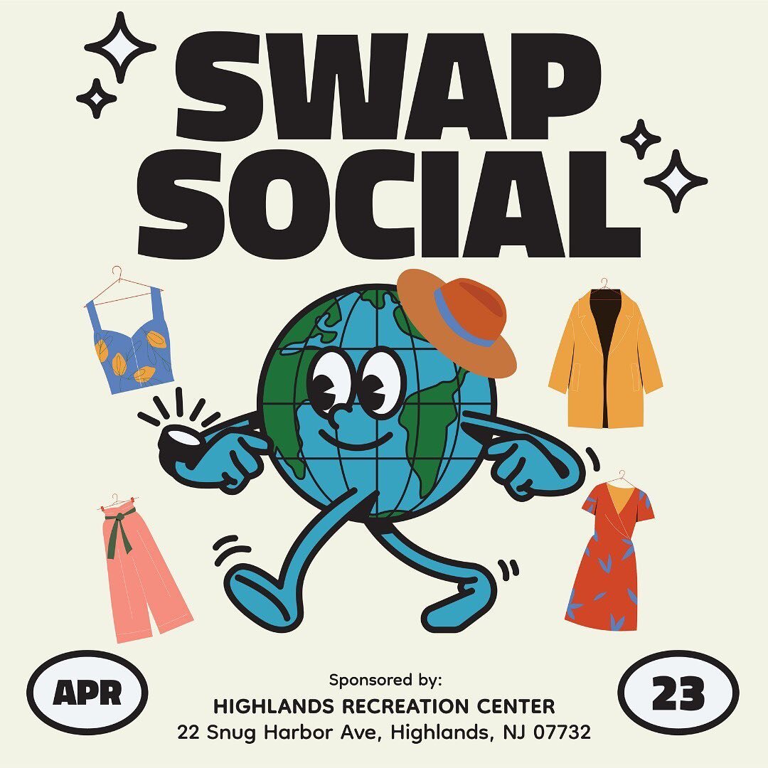 In honor of Earth month, join us, @thesocialcommune, &amp; Highlands Recreation Department for our 1st annual community clothing swap! 👗👖🧥

Bring gently used clothing to swap for items of your choosing. Connect with your community &amp; revamp you