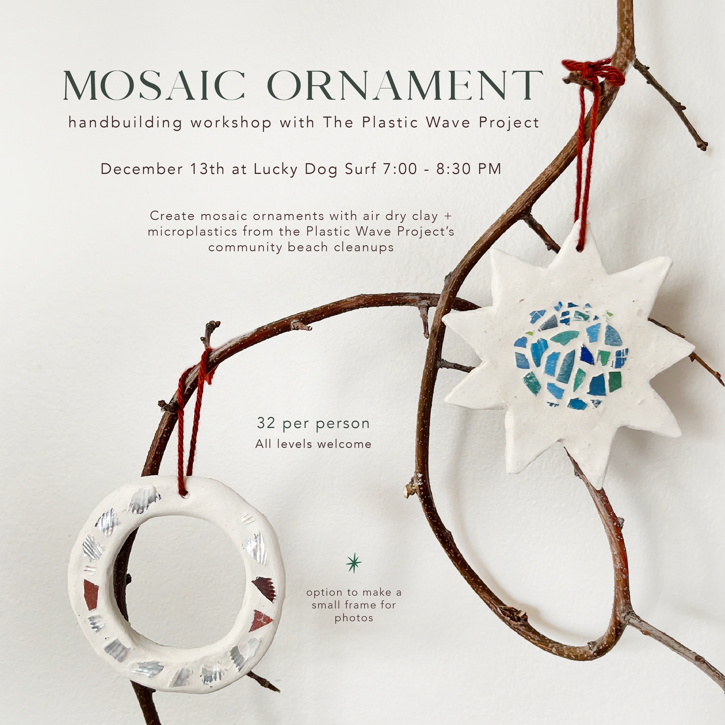 Mosaic Ornament Workshop 