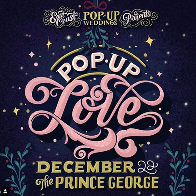 Oh my goodness, we are so excited for this! We've been huge fans of @eastcoastpopupweddings for a while now- Sarah Anderson is such a creative, warm, fabulous person. Details below!⁠
⁠
The deets:⠀⁠
December 22 at The Prince George Hotel⠀⁠
Decor+flowe