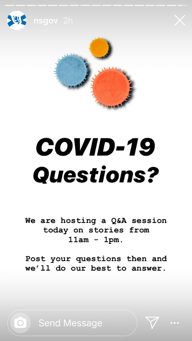 COVID-19 Instagram Questions and Answers with Dr. Robert Strang and Premier McNeil