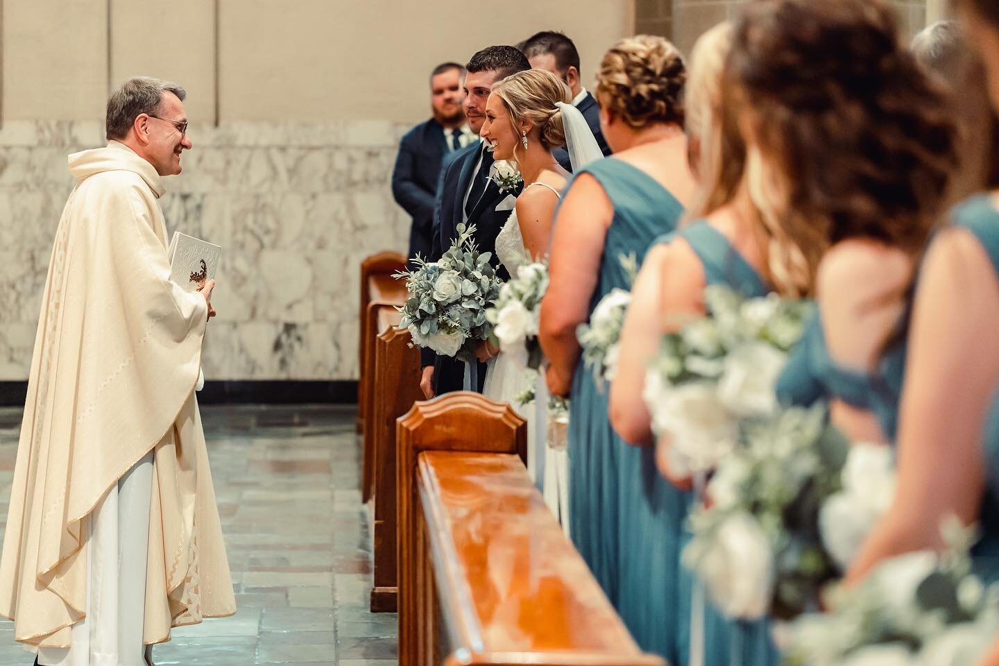 After doing so many weddings you start to get an idea of not only where to stand to capture the best angle, but also the best story!
Whether that&rsquo;s capturing you at the front of the church with the priest who&rsquo;s marrying you, your first ki